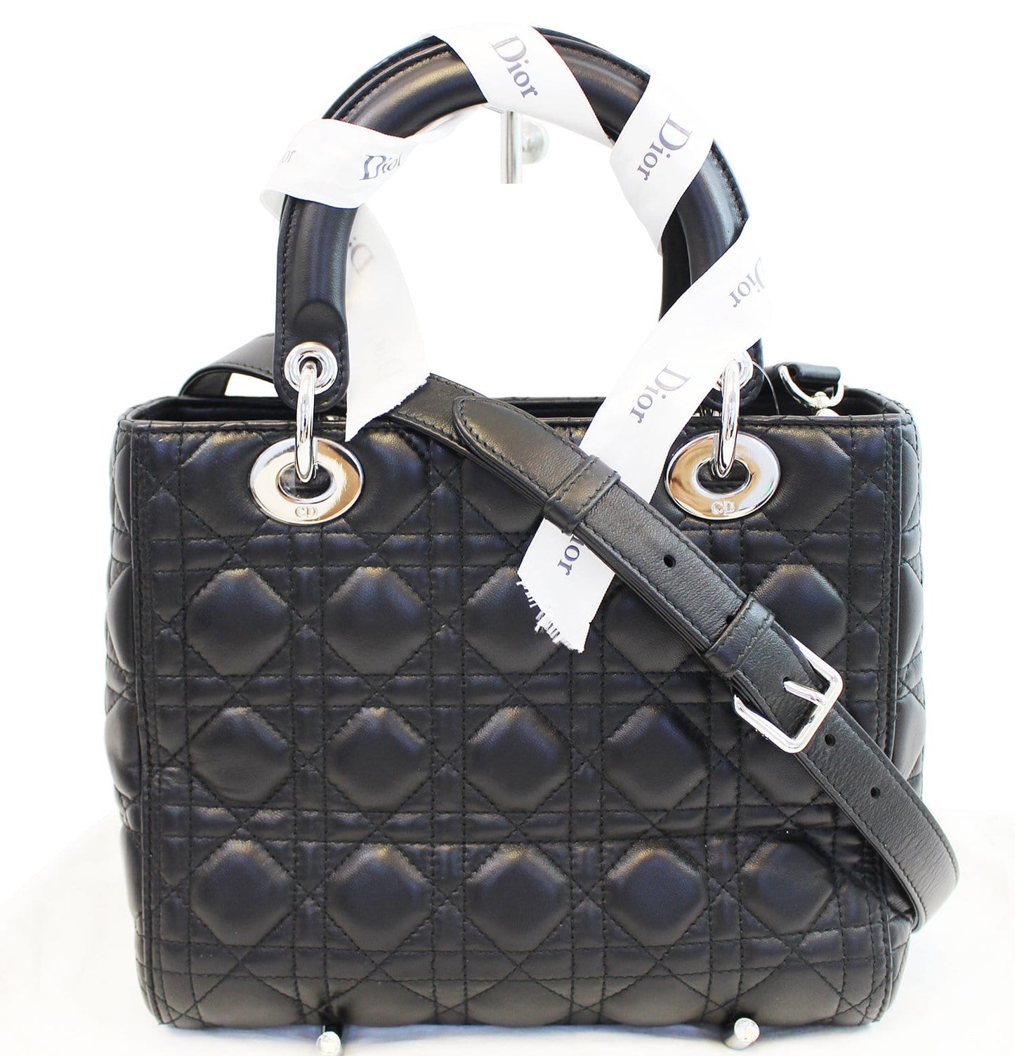 Dior Cannage Lady Bag Leather Quilted Travel Bag