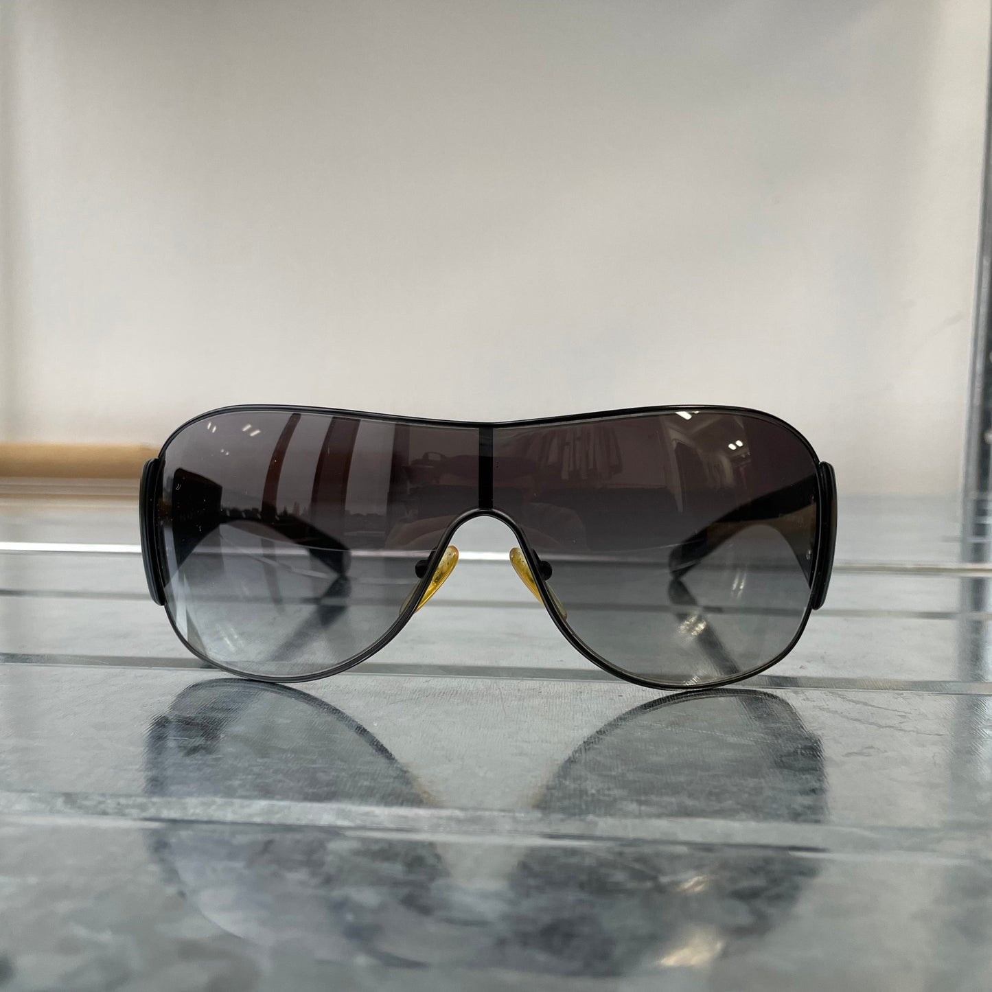 Prada Handbag Sport 00s Shield Sunglasses Black