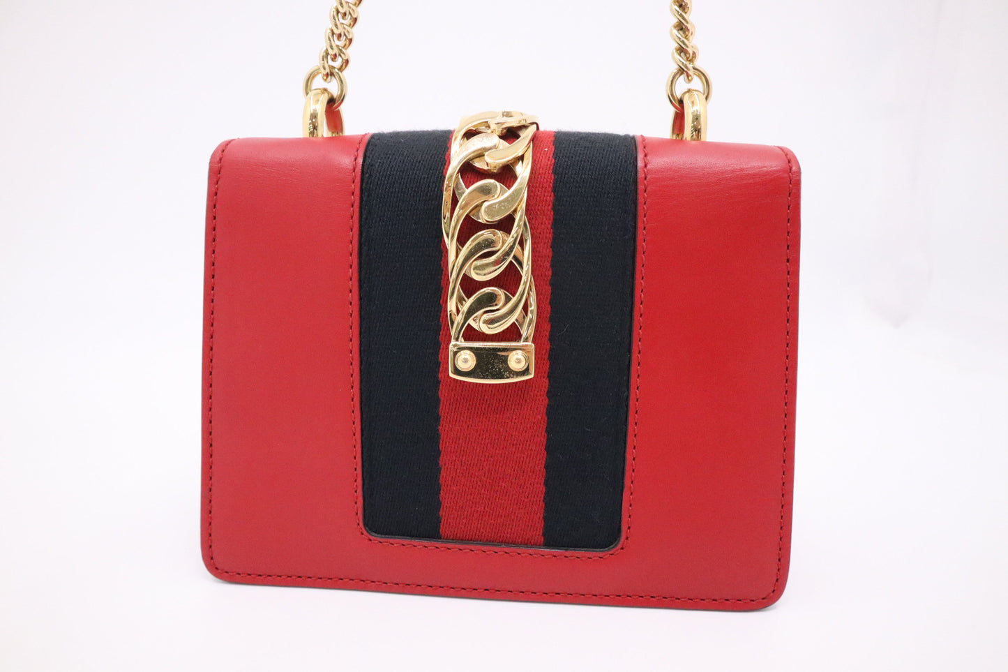 Gucci Sylvie Leather Red Mini Bag