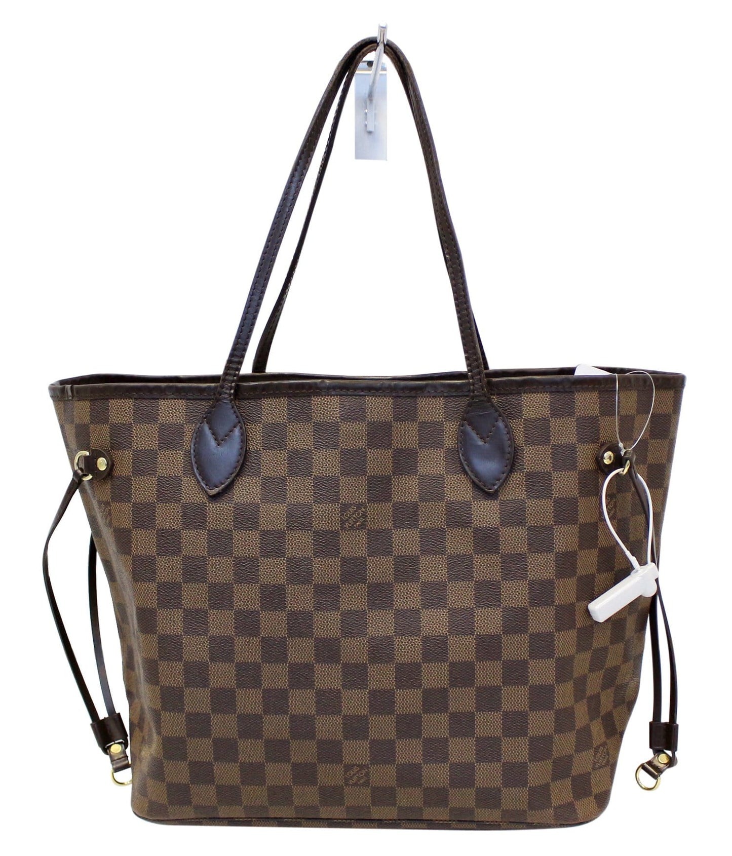 Louis Damier Ebene Neverfull Mm Tote Bag Brown