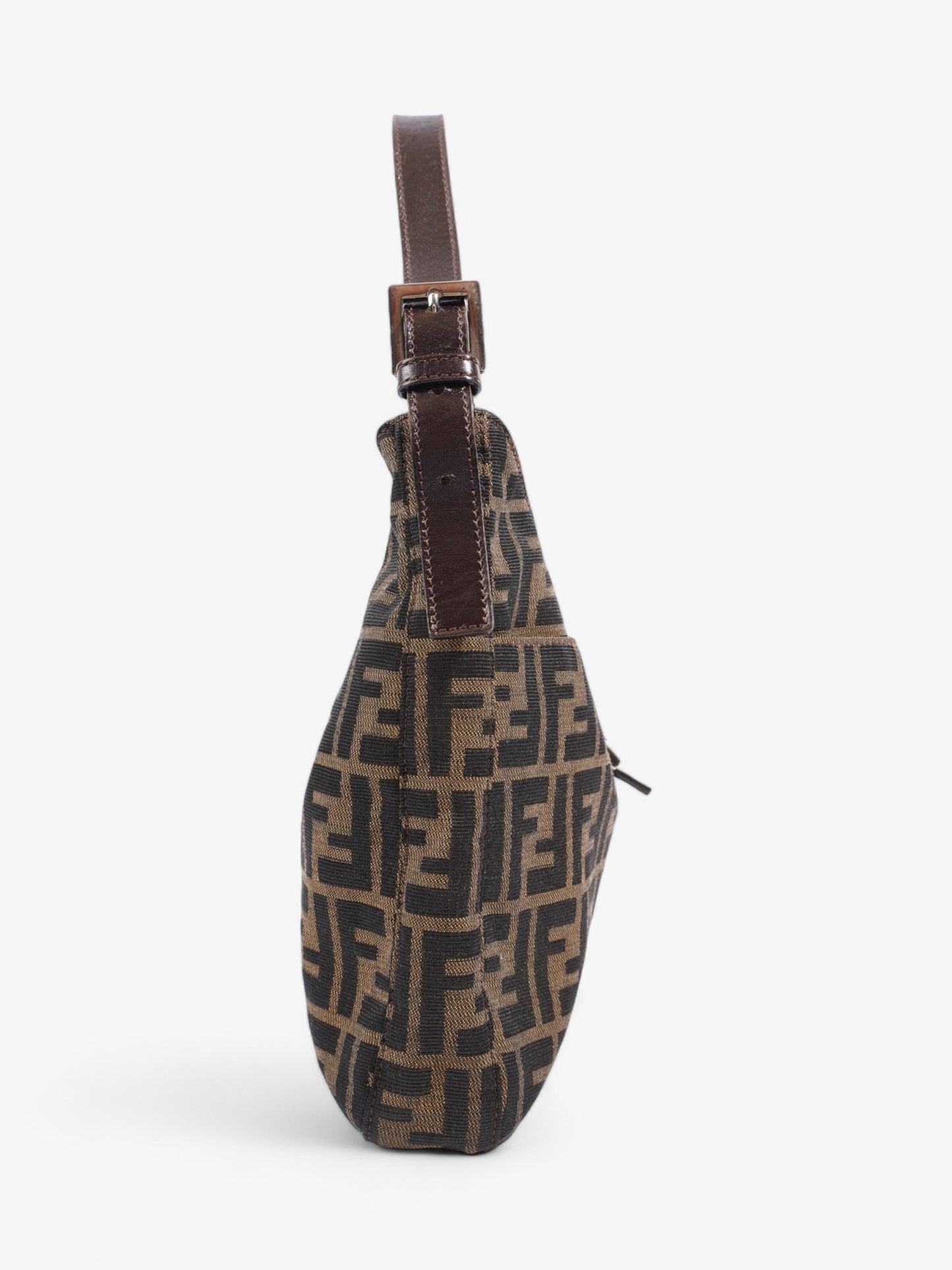 Fendi Mamma Baguette Zucca Shoulder Bag Canvas Brown Zucca Canvas 2