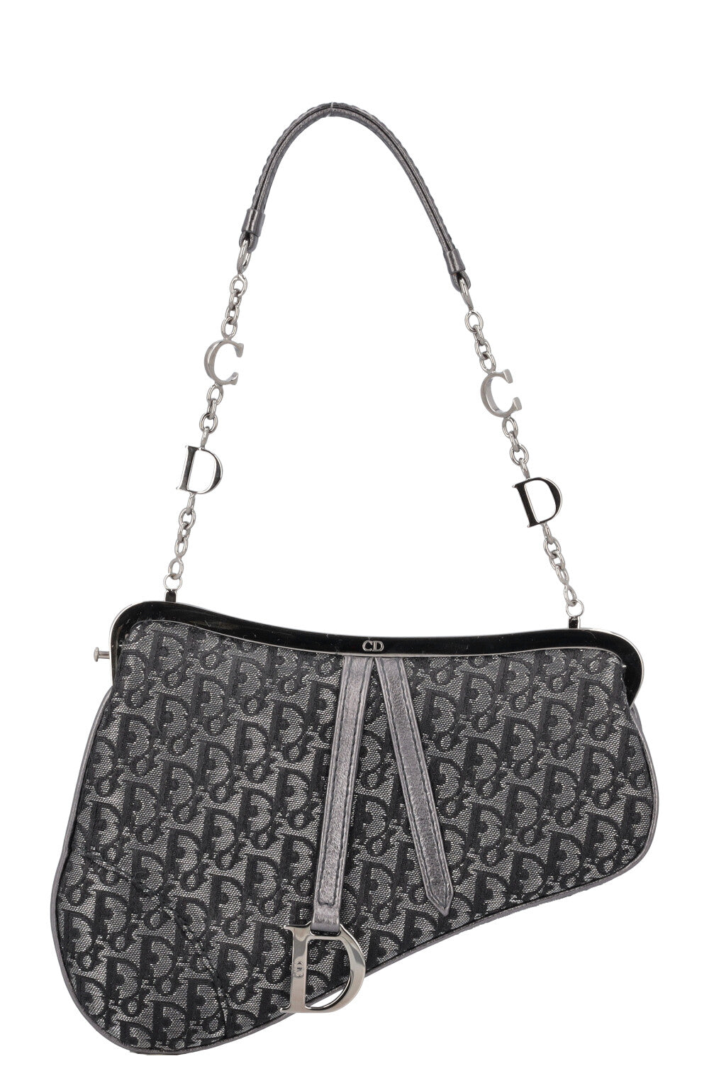 Dior Saddle Bag MNG Grey Gray Micro Handbag