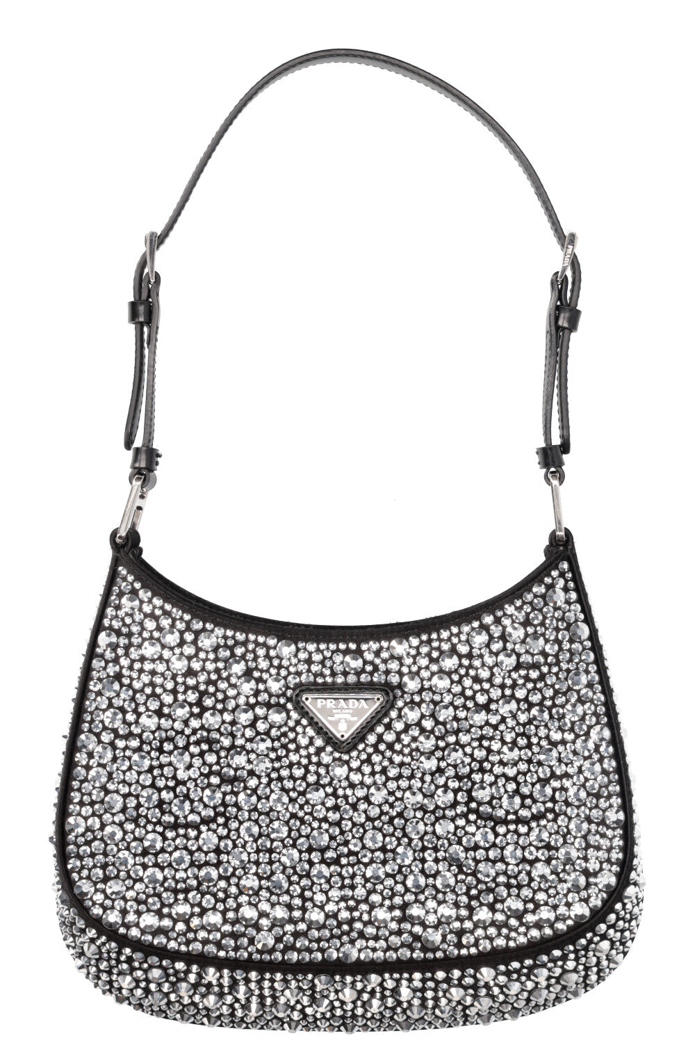 Prada Cleo Bag Crystals Black Handbag