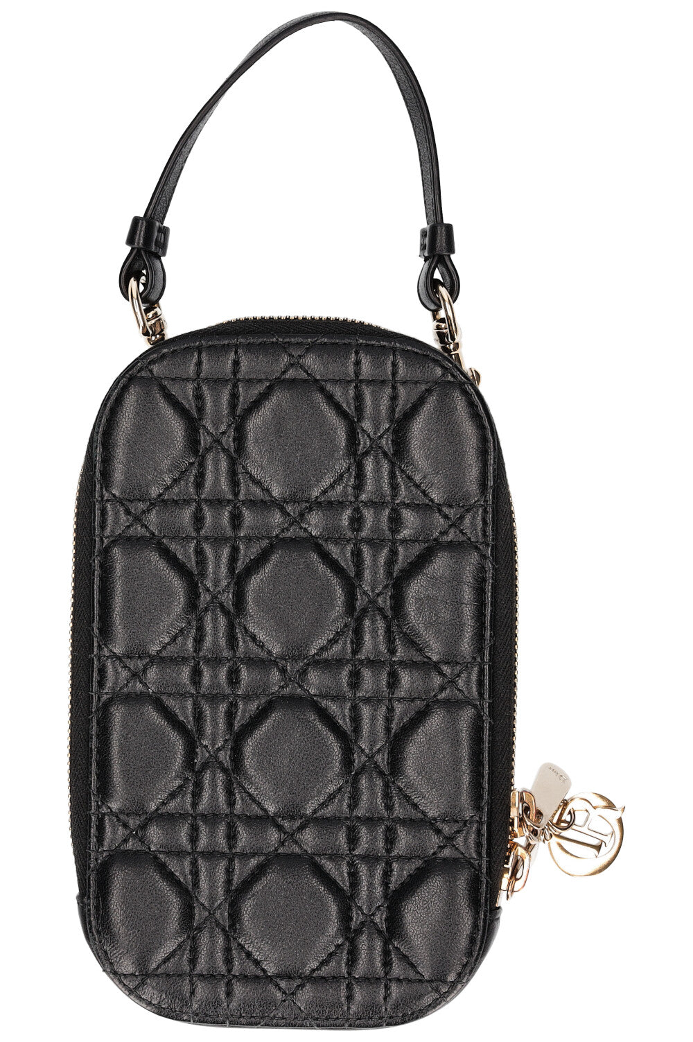 Dior Crossbody Bag Lady Phone Holder 2 Black