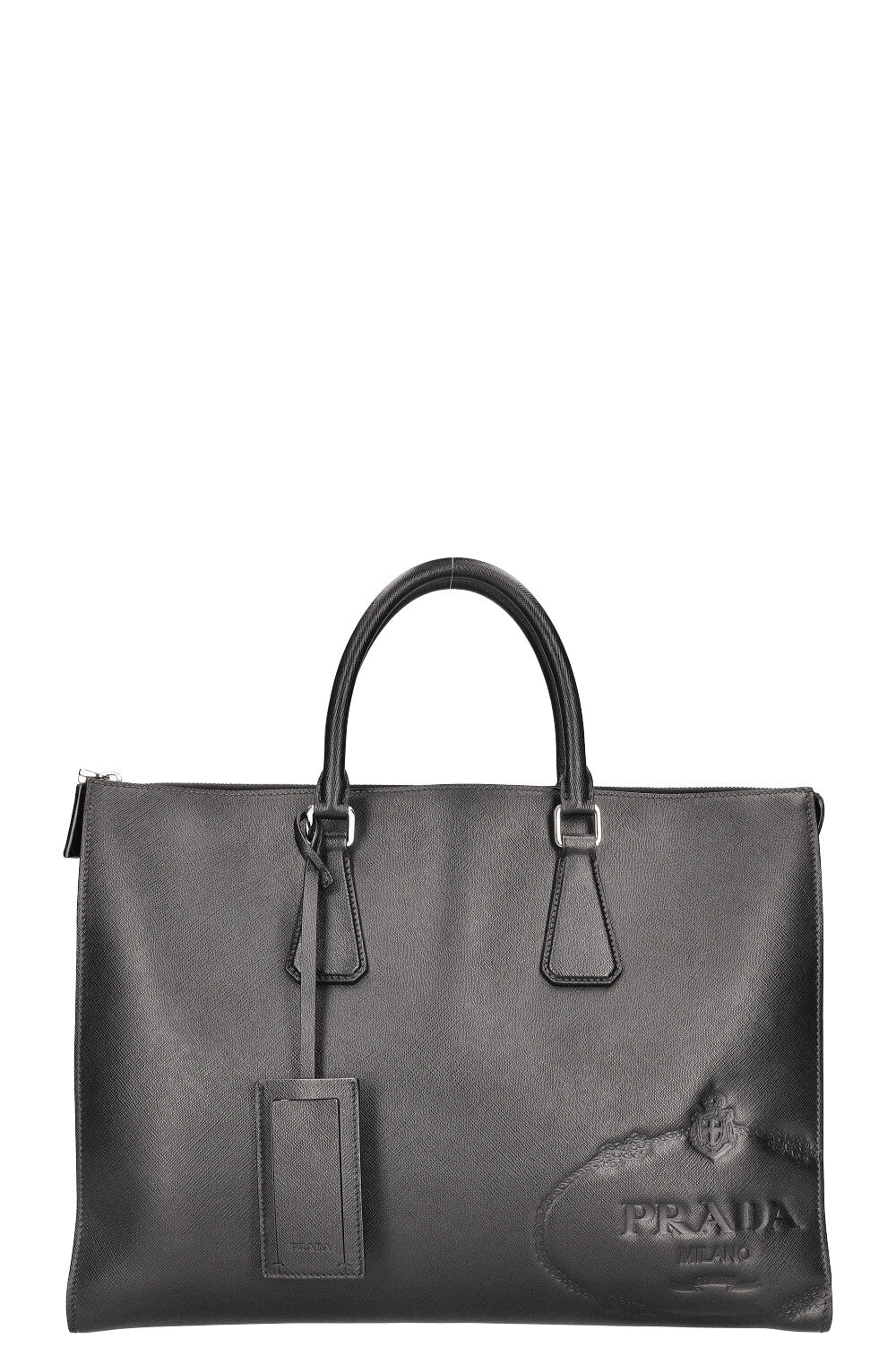 Prada Tote Bag Saffiano Black Logo