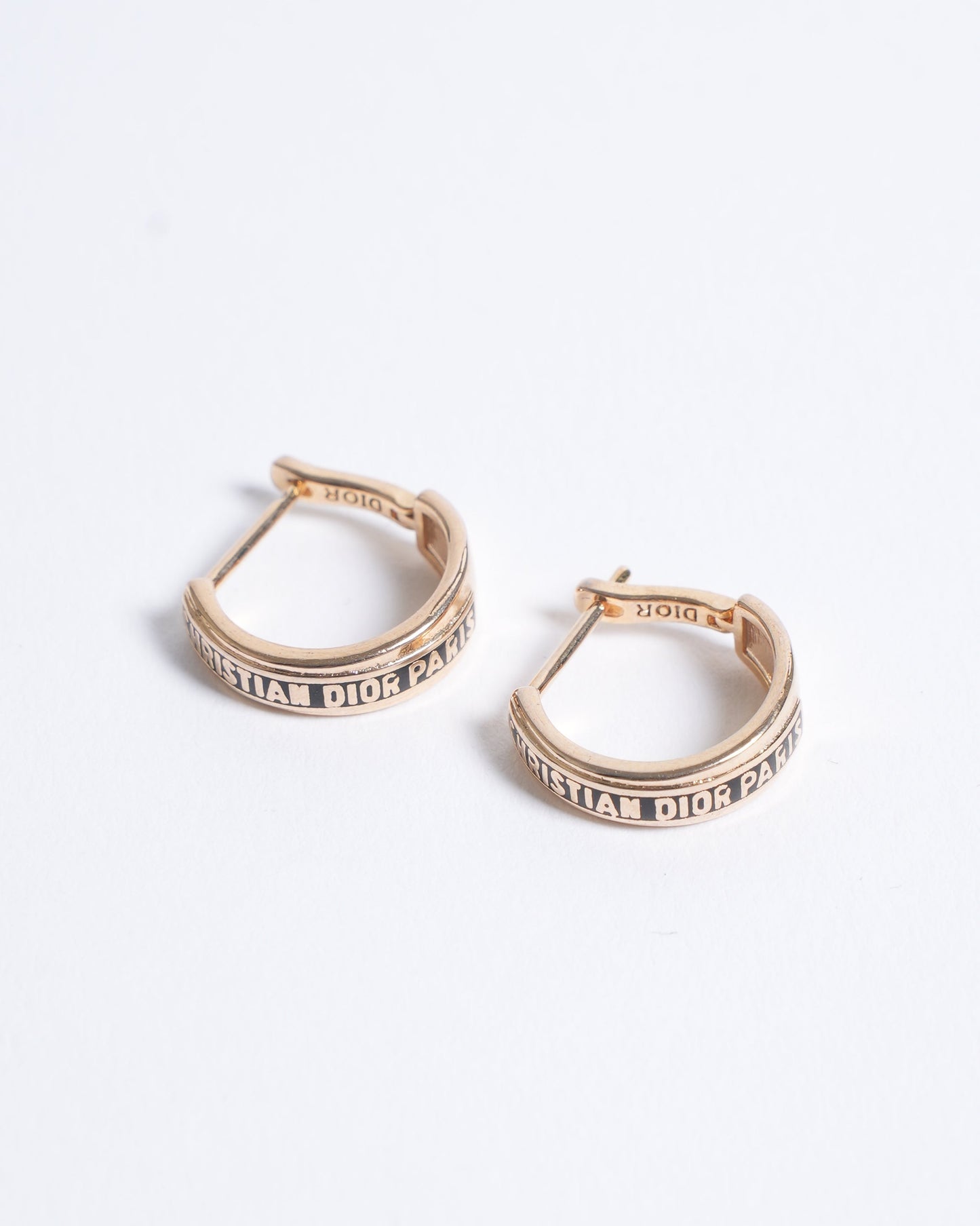 Dior Handbag Christian Gld Plated Earrings Made In Germany Jewelry
