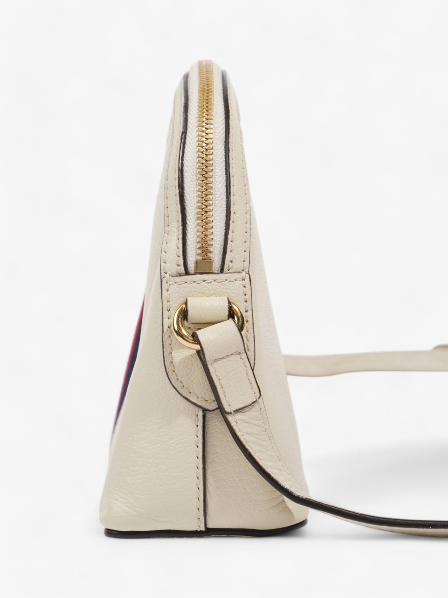Gucci Ophidia Dome Red Crossbody Bag Leather White