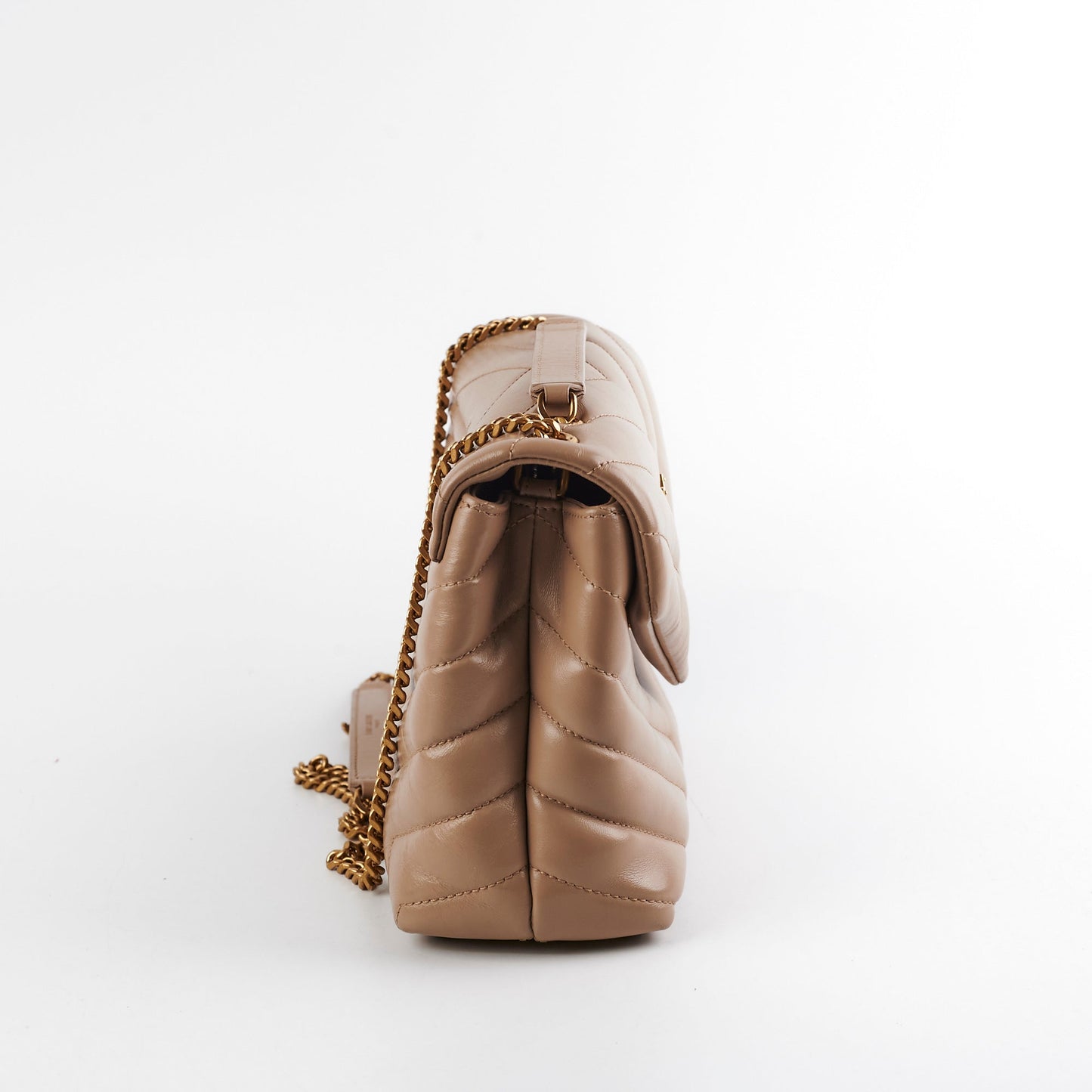 YSL Saint Laurent Lou Lou Crossbody Bag Beige Small 3