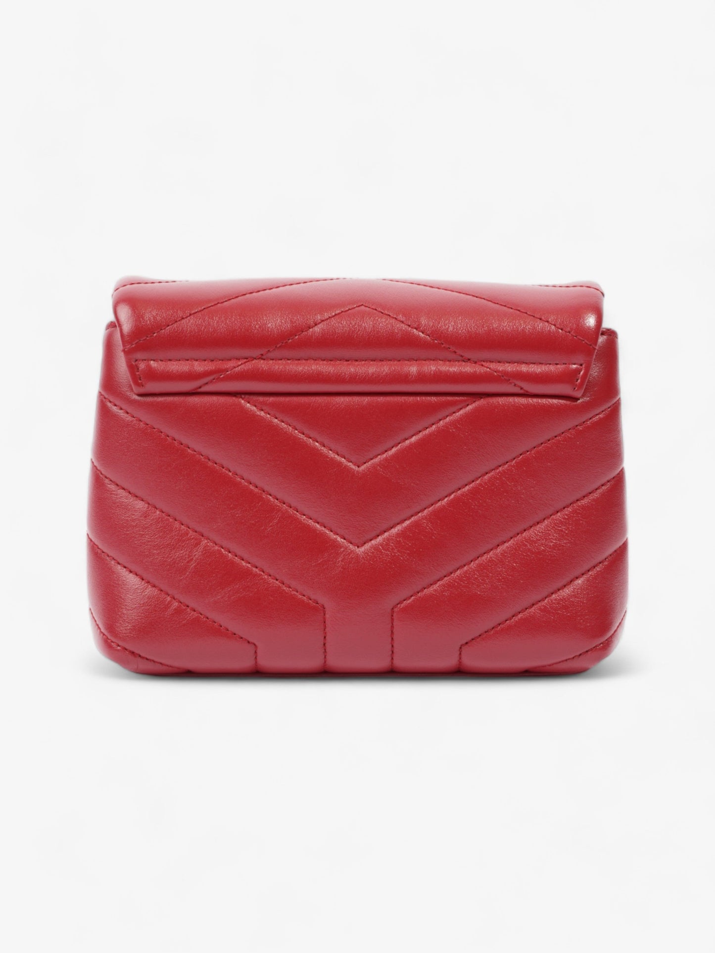 YSL Saint Laurent Loulou Crossbody Bag Leather Red Toy