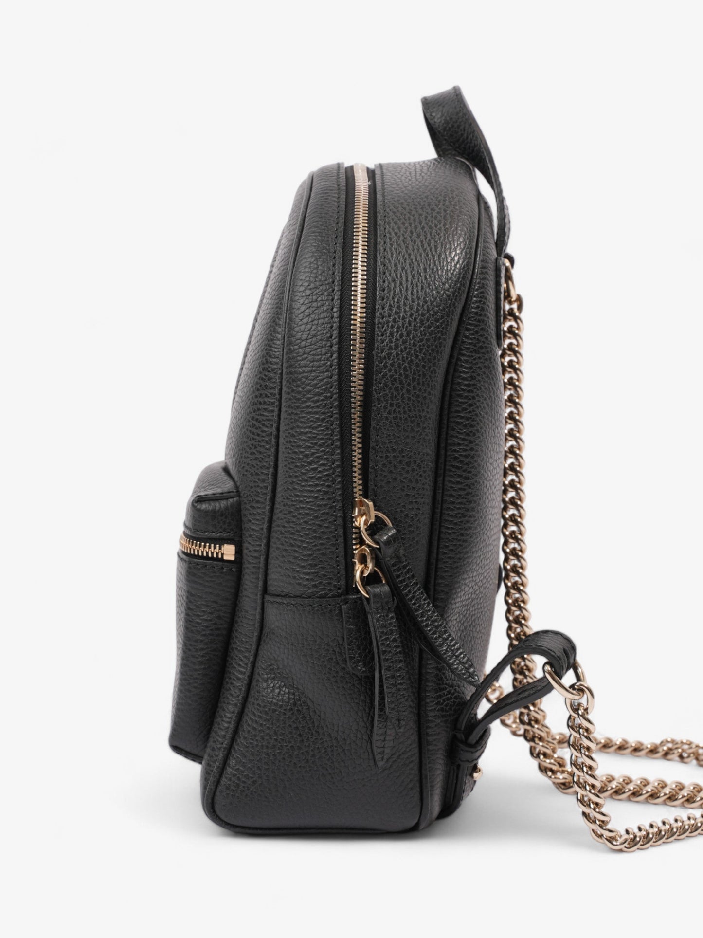 Gucci Soho Backpack Leather Black Black Leather