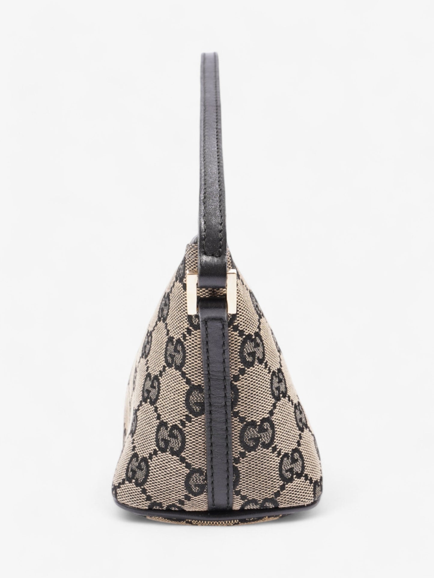 Gucci Boat Pochette Supreme Shoulder Bag Canvas Black