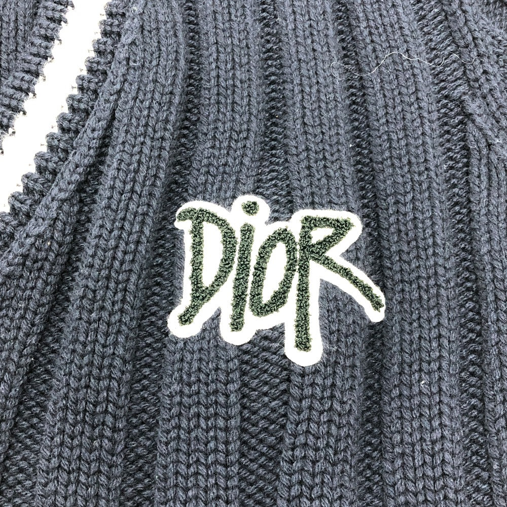 Dior Sweater Wool Navy X Sean Stussy Mens White Logo Travel Bag