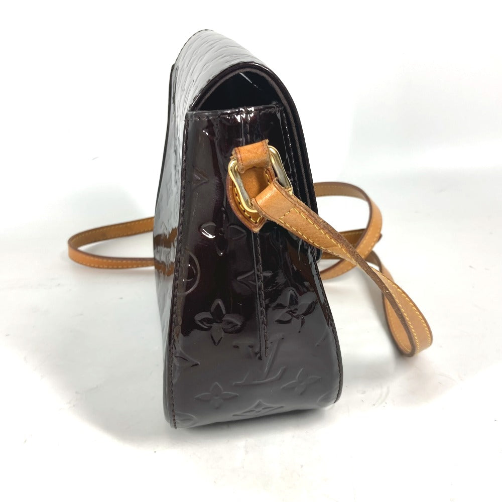 Louis Vuitton M91704 Vernis purple Vernis Bell Monogram Shoulder Bag