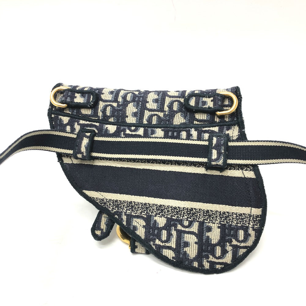 Dior Waist Bag Jacquard Navy Saddle Women Travel Bag