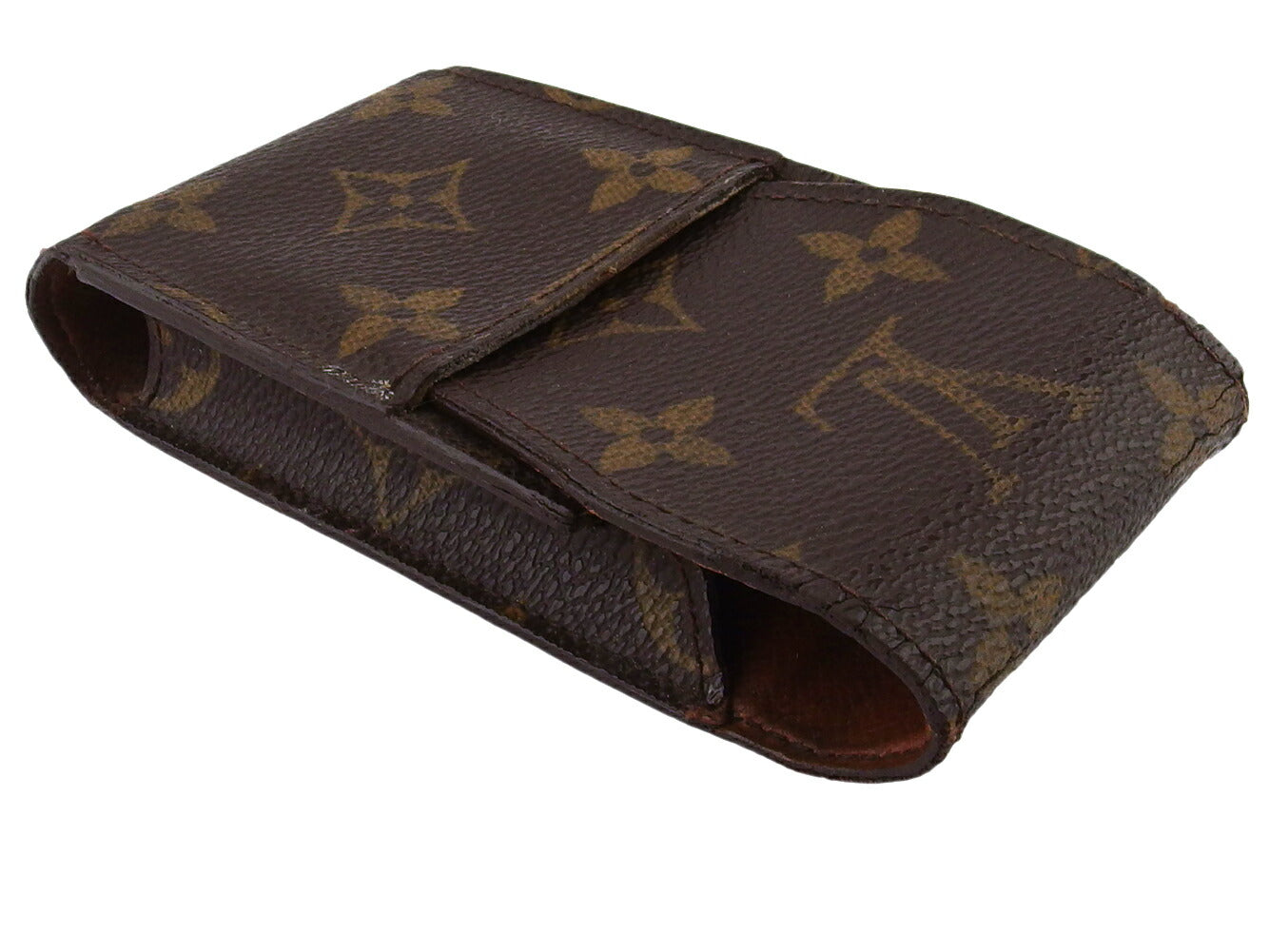 Louis Vuitton Cigarette M63024 Etui cigarette Brown Beige Handbag L3344