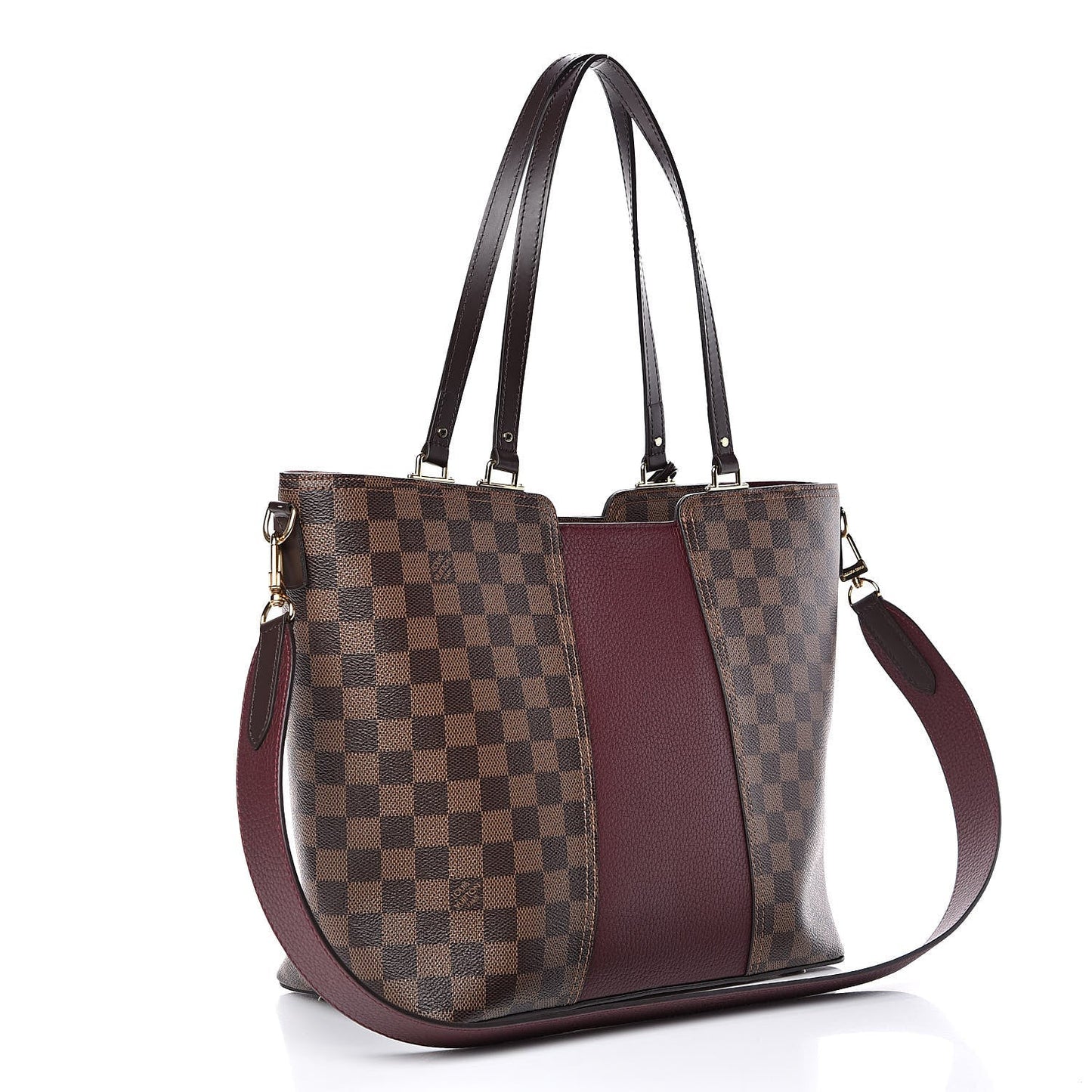 Louis Vuitton EBENE JERSEY BORDEAUX Damier Tote Bag