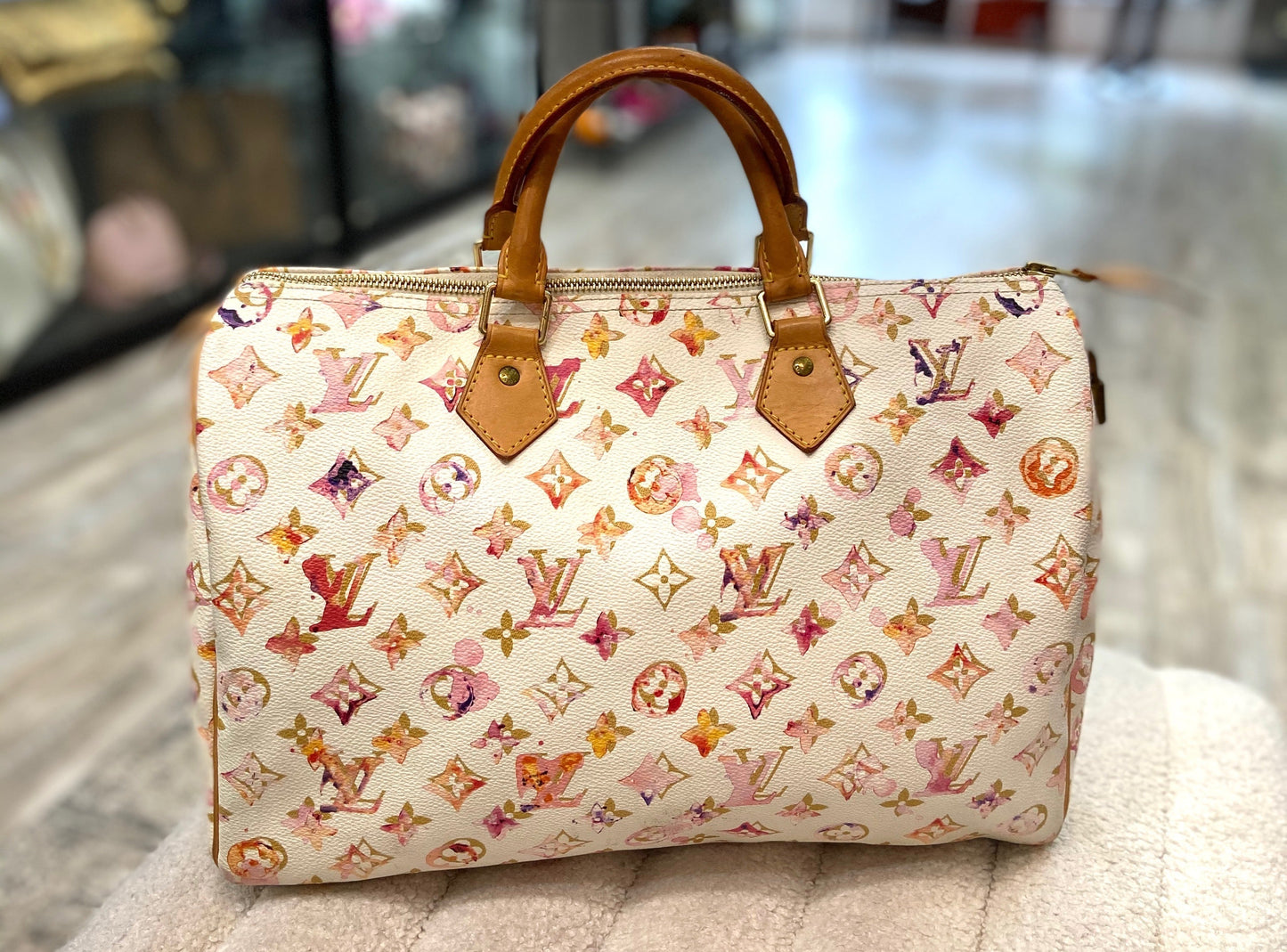 Louis Vuitton X RICHARD PRINCE SPEEDY 35 Monogram Handbag
