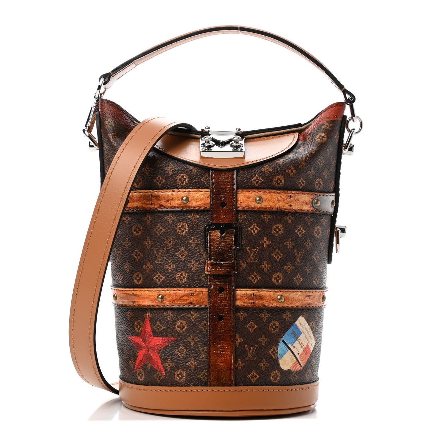 Louis Vuitton TIME TRUNK DUFFLE Monogram Travel Bag