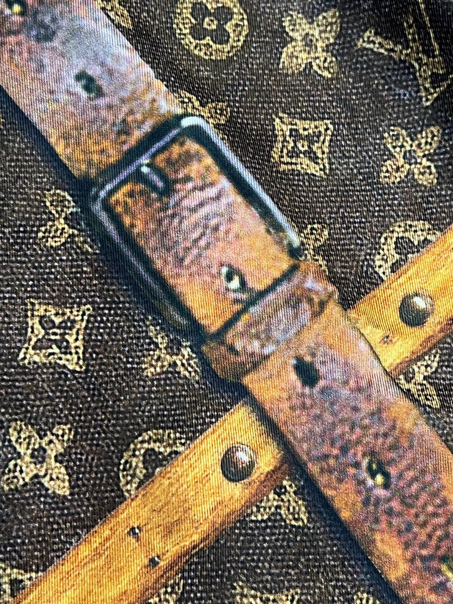Louis Vuitton WOOL SILK TRUNK PRINT CREWNECK SWEATER Apparel