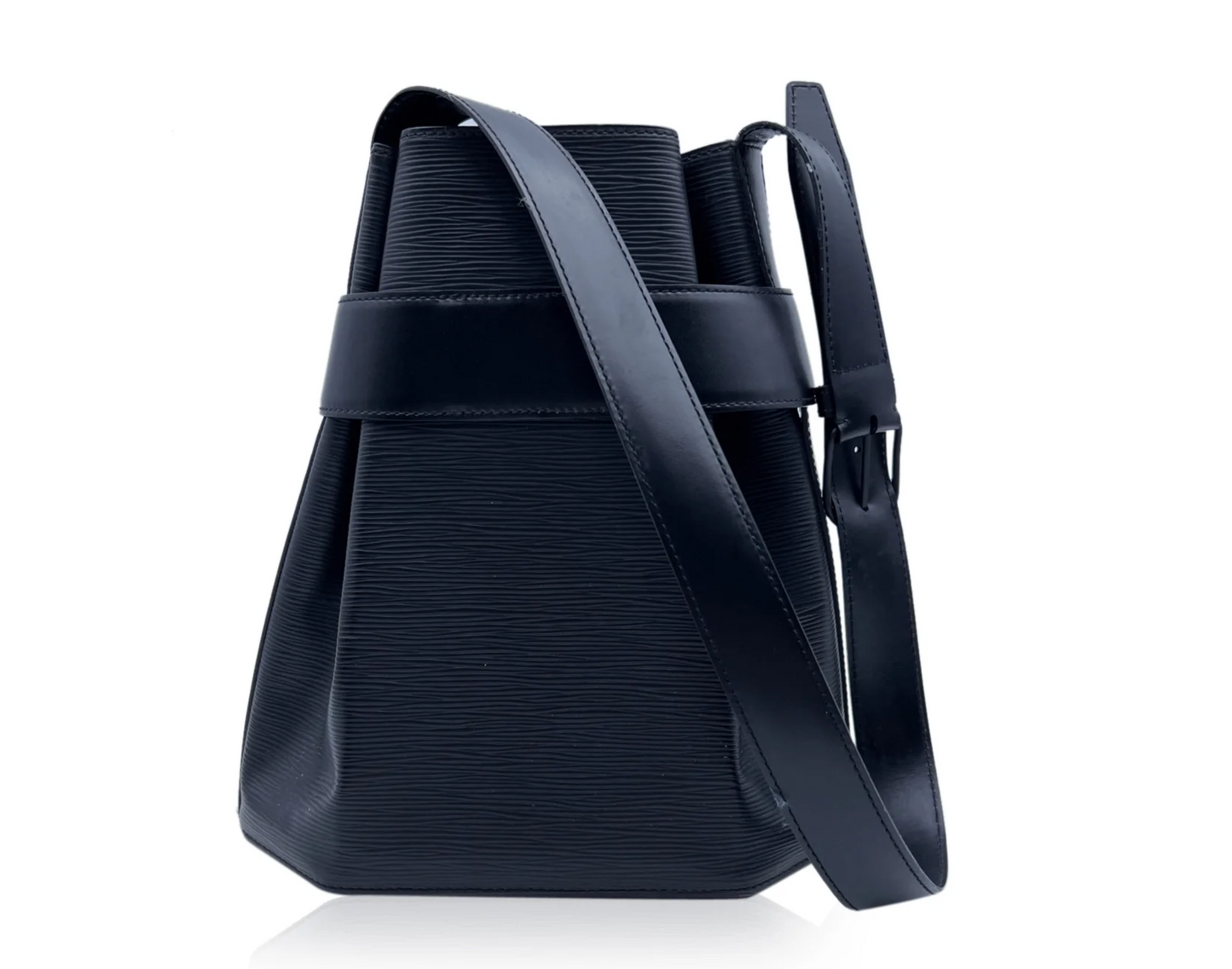 Louis Vuitton SAC D'EPAULE Blue Leather Epi Handbag