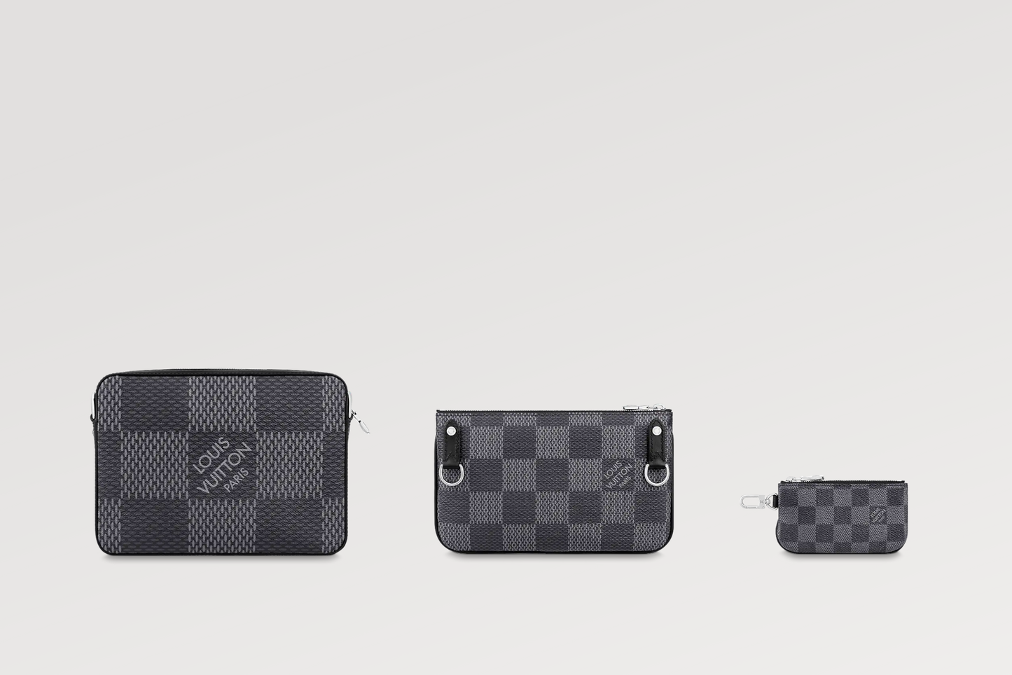 Louis Vuitton TRIO GRAPHITE 3D Damier Crossbody Bag