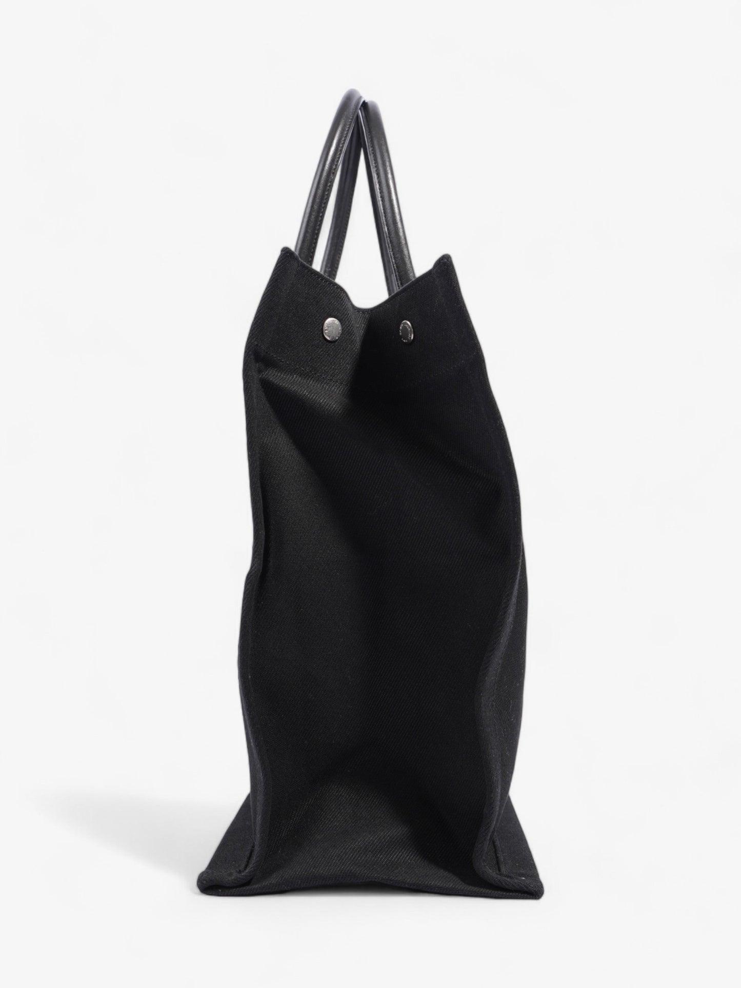 YSL Saint Laurent Rive Gauche Tote Canvas Black Large Tote Bag