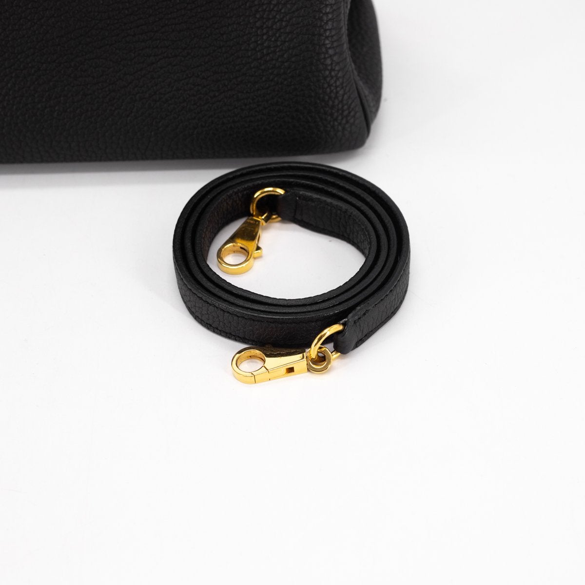 Hermes Kelly Clemence Stamp Handbag Black Travel Bag
