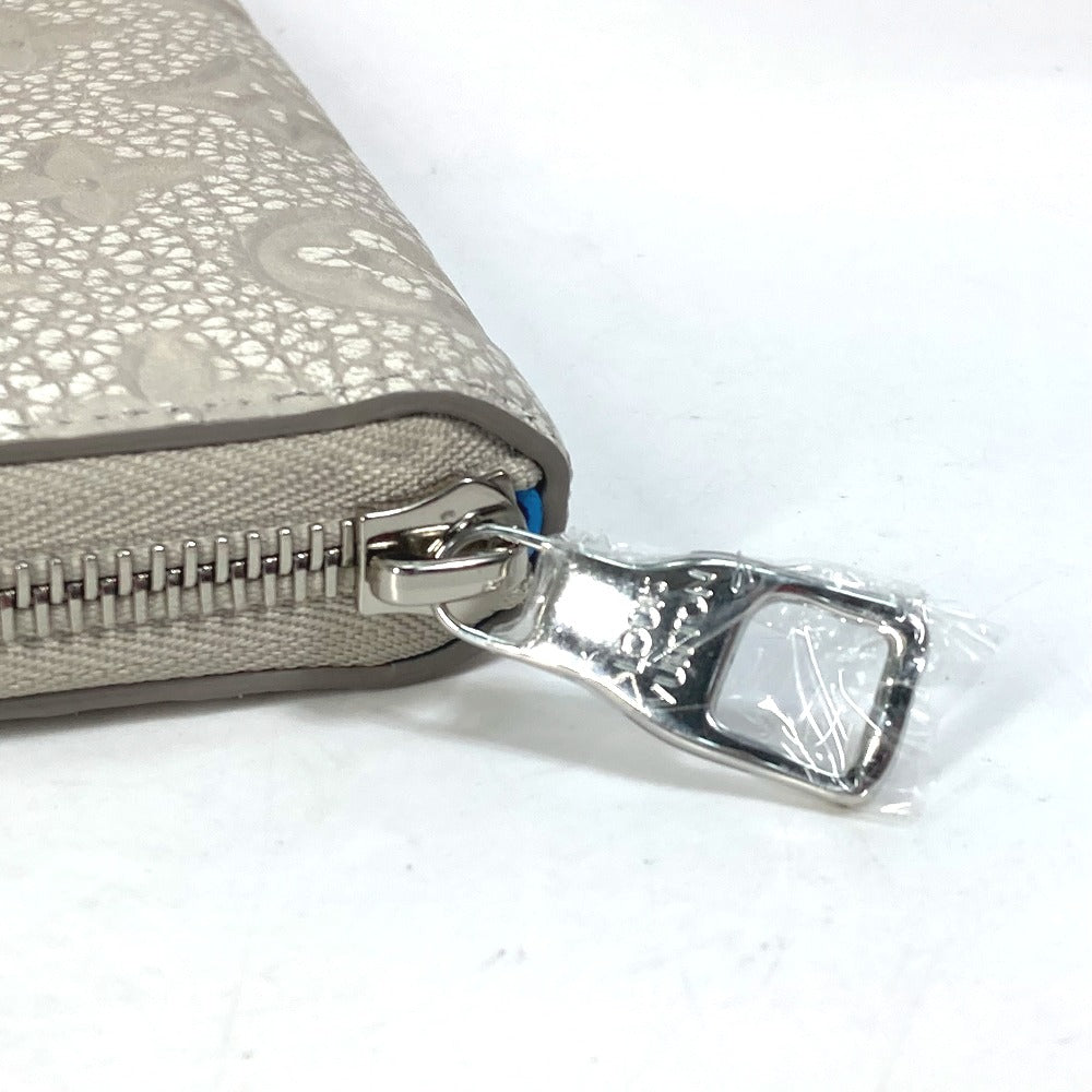 Louis Vuitton Long Purse M81573 Taurillon Clemence Monogram Leather Gray Wallet Case