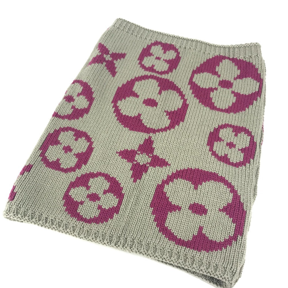 Louis Vuitton Scarf M72768 purple Snood Grand Monogram Wool Apparel