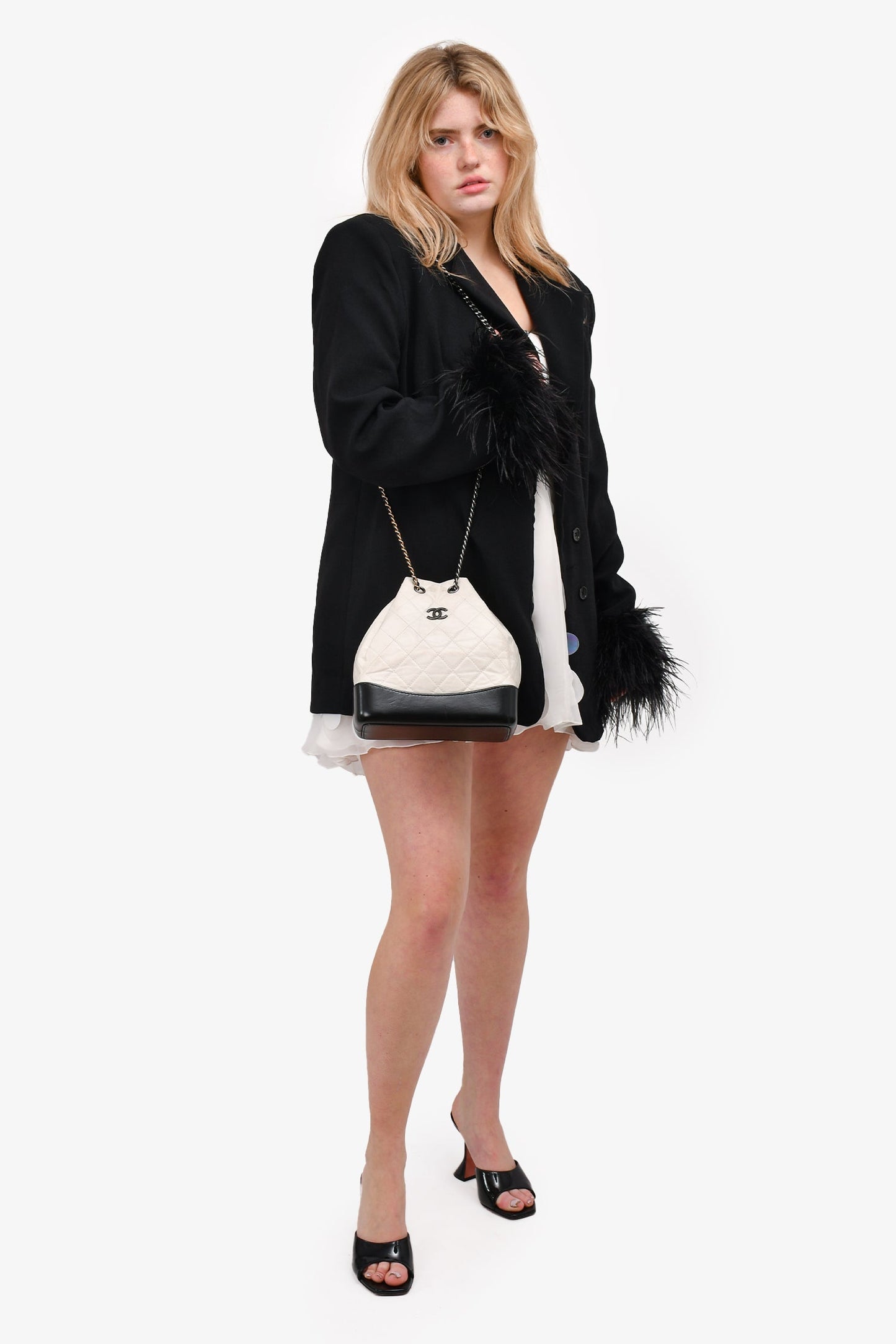 Chanel ™ 2018 White/Black Gabrielle Backpack