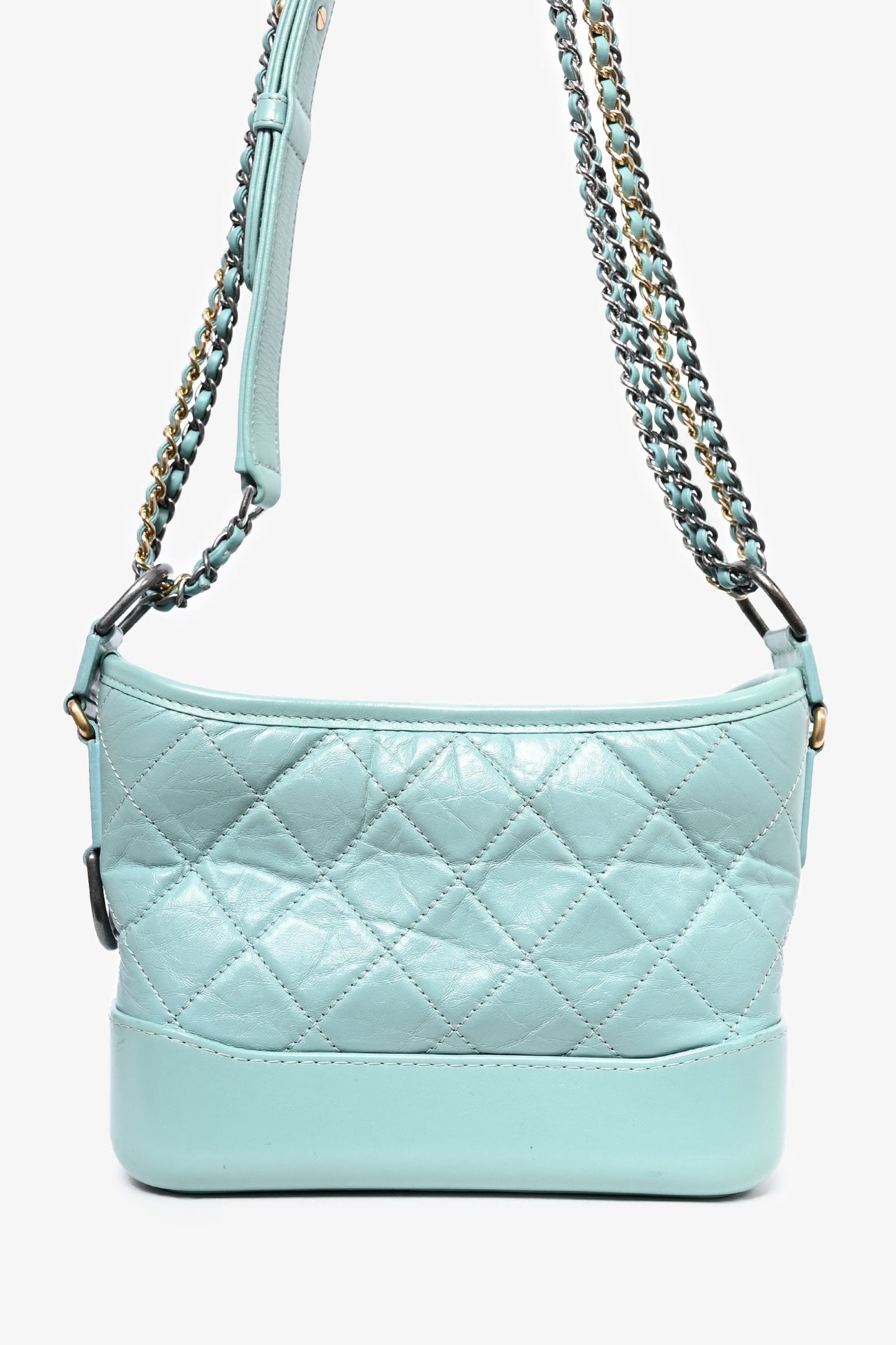 Chanel ™ 2019 Seafoam Green Quilted Small Gabrielle Shoulder Bag (As Is)