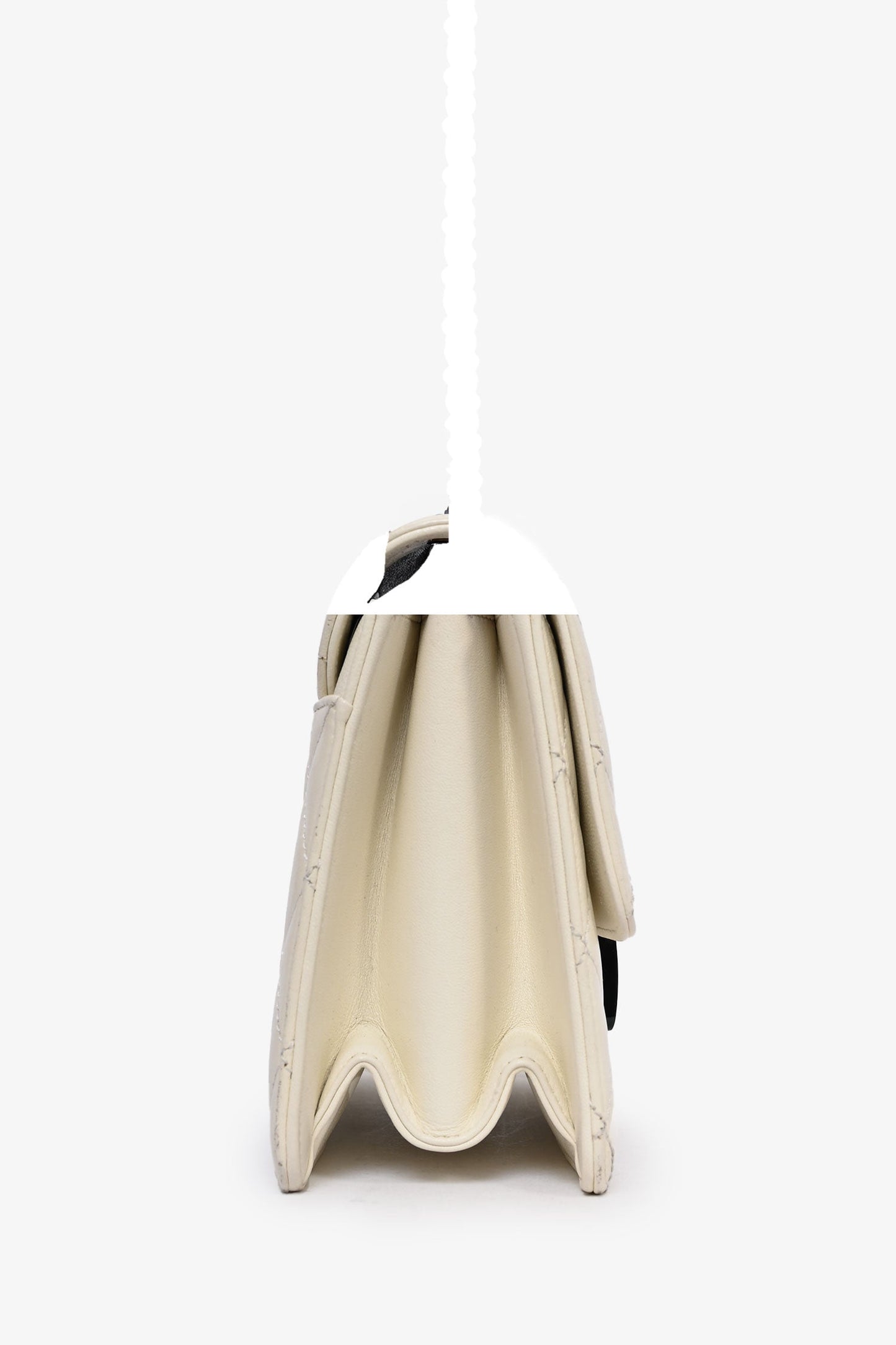 Chanel ™ 2016 Cream Leather Beauty Lock Flap Shoulder Bag