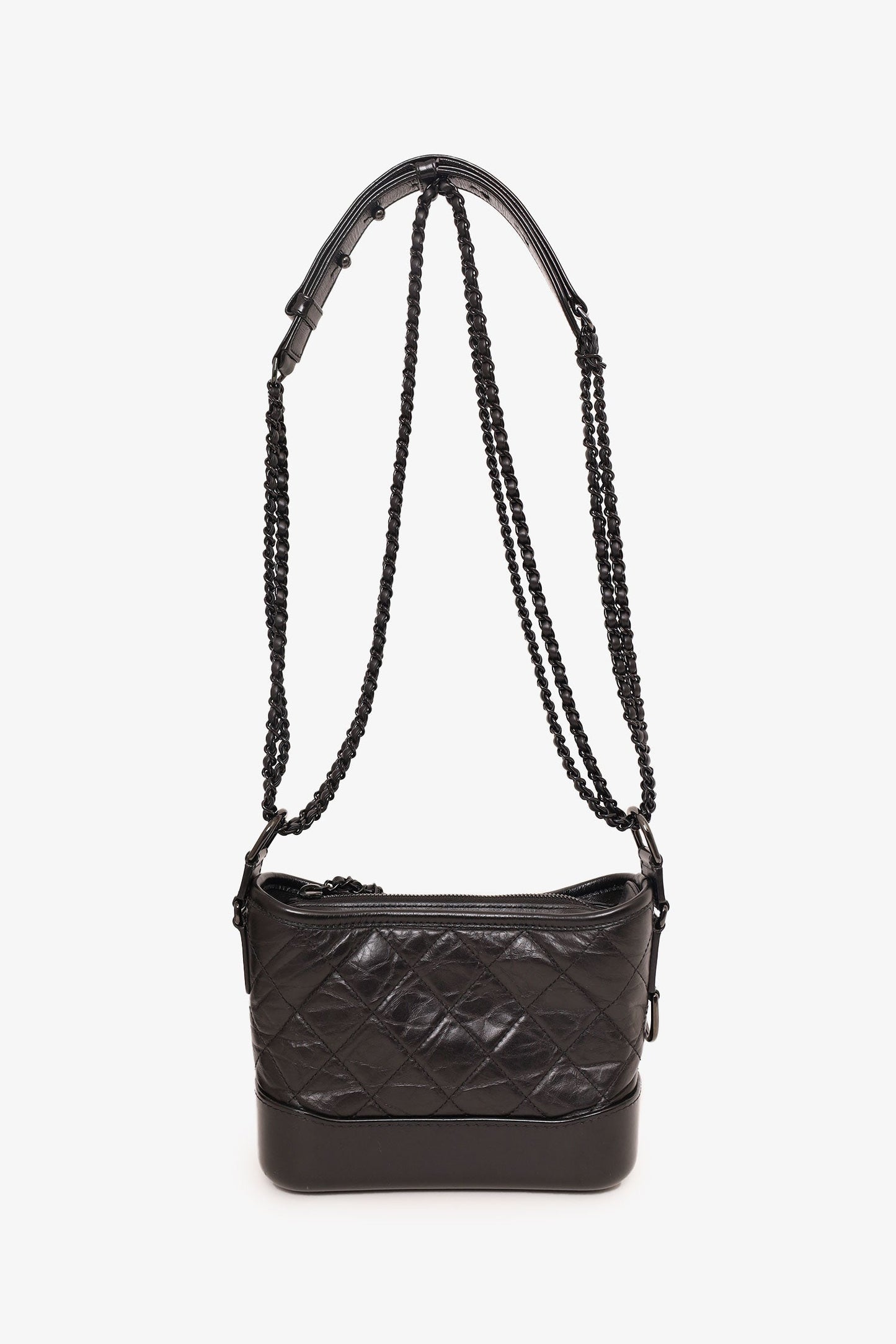 Chanel ™ 2019 So Black Quilted Leather Small Gabrielle Crossbody Bag