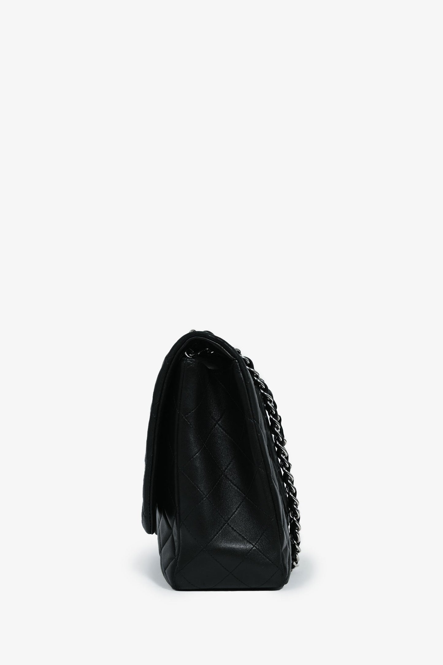 Chanel ™ 2011 Black Lambskin Classic Single Maxi Flap Bag