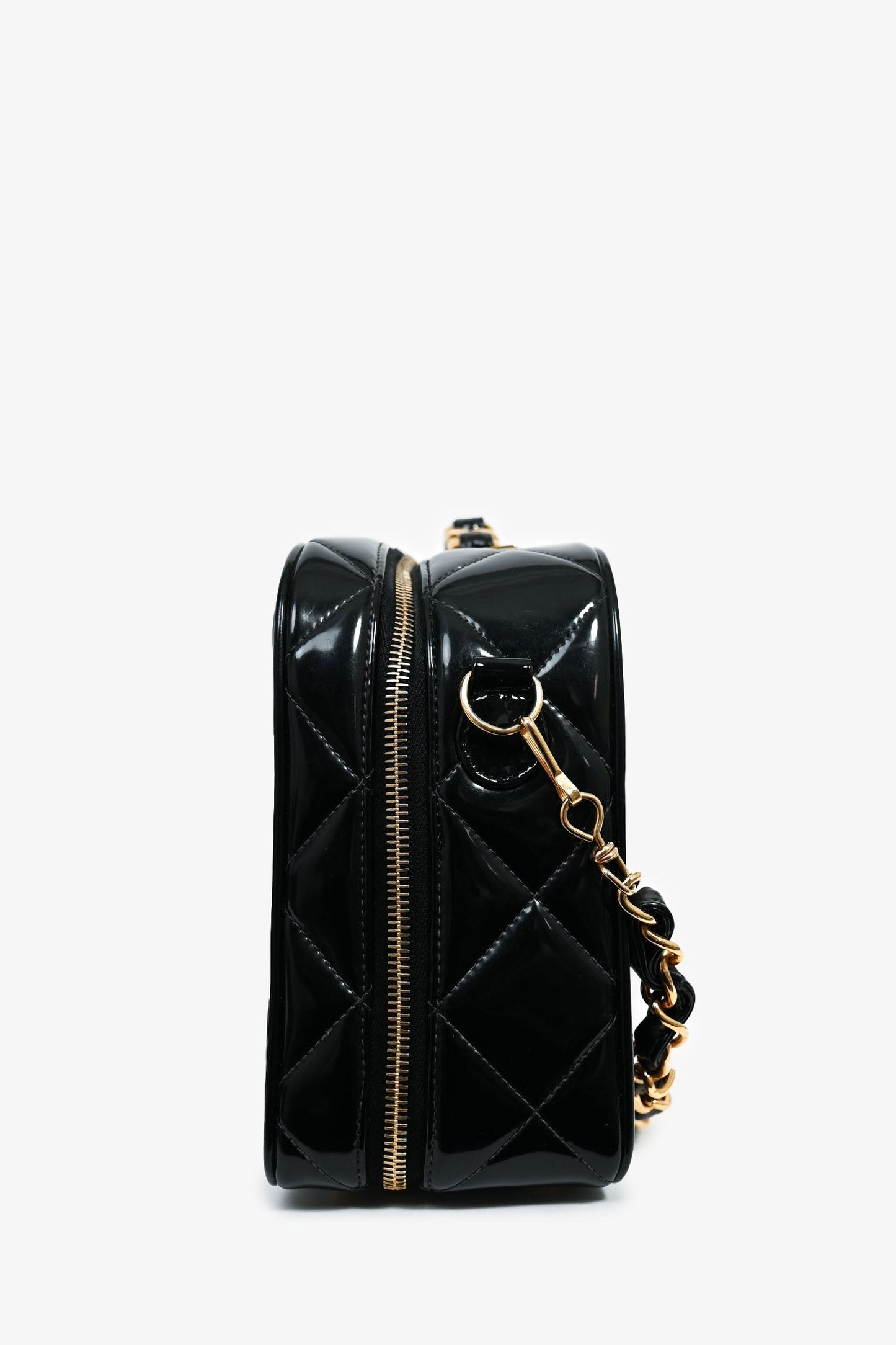 Chanel ™ 1994-96 Black Patent Leather Large Vanity Case
