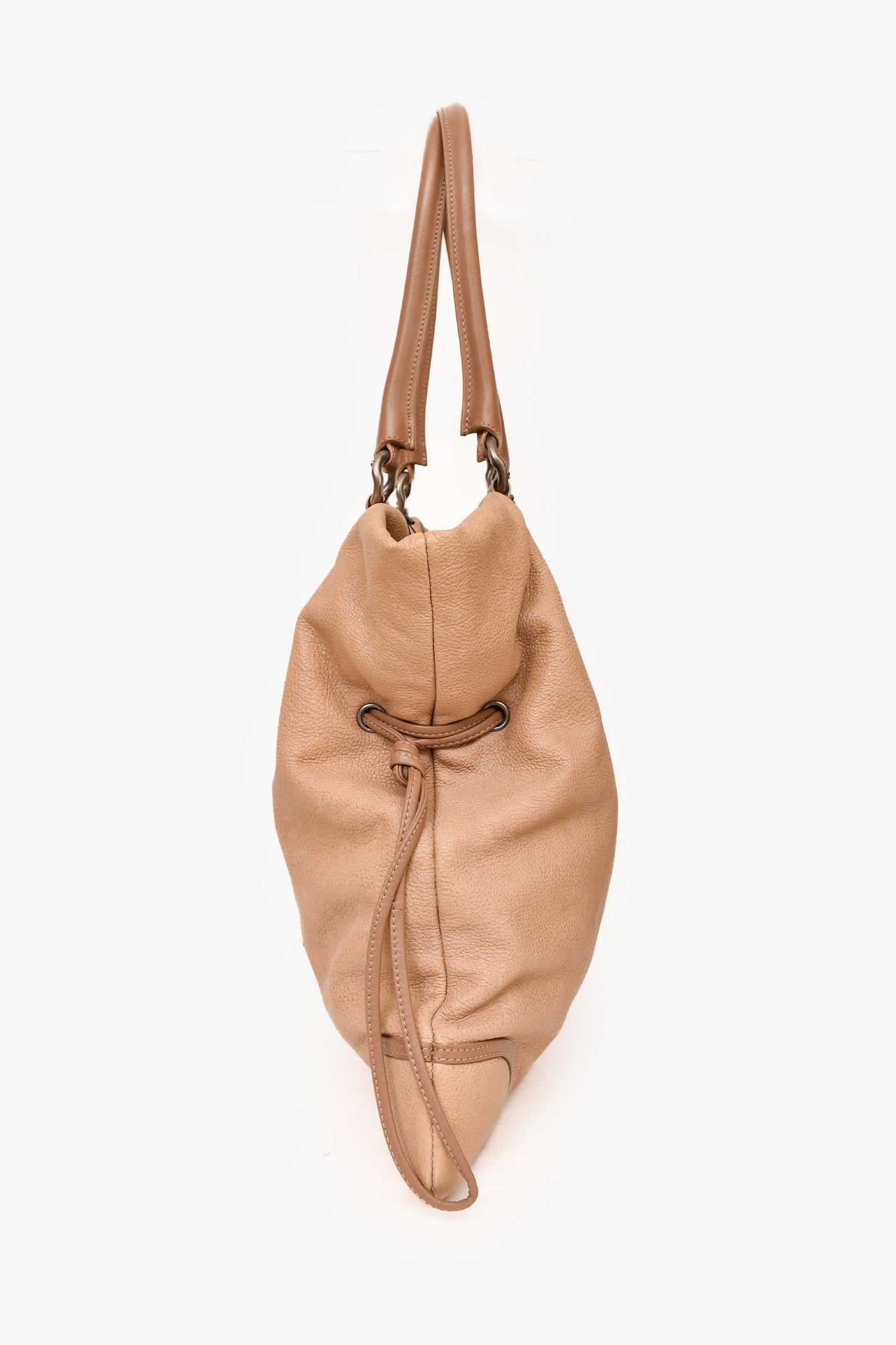 Chanel ™ 2010-11 Beige Washed Leather Drawstring Accessory