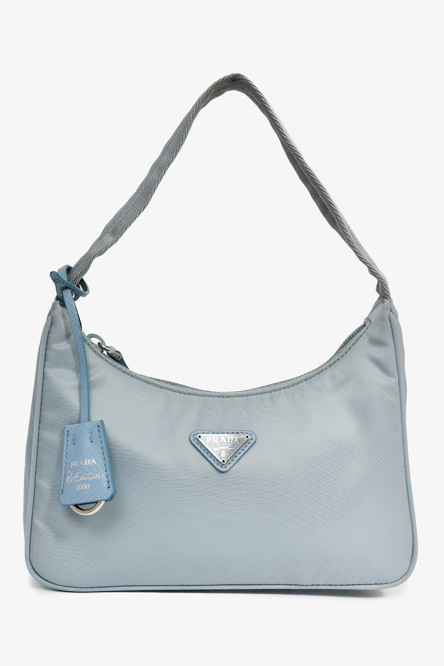 Prada Shoulder Bag Re-Edition Nylon Blue
