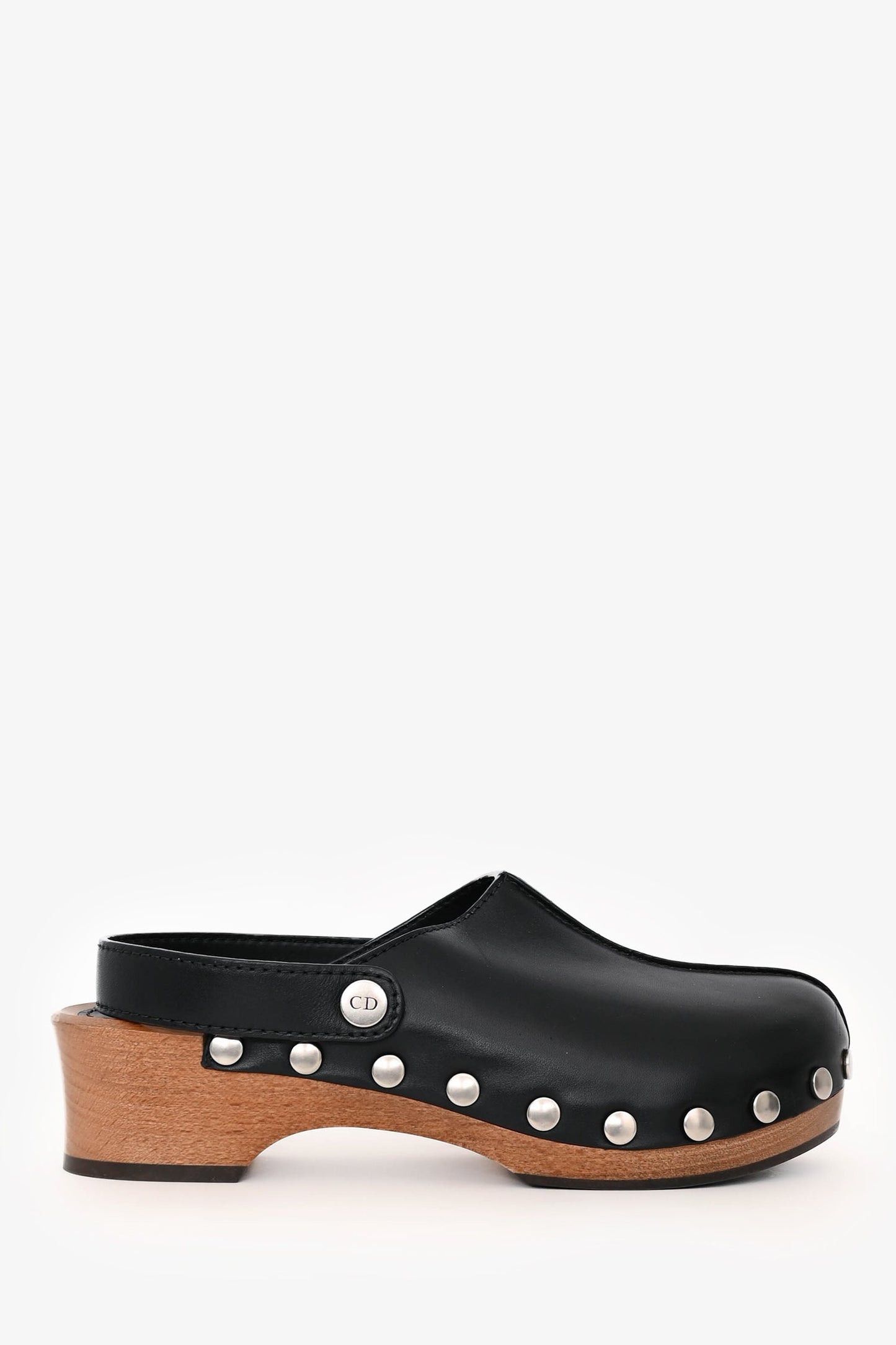 Dior Handbag Christian quake Clogs Leather Black