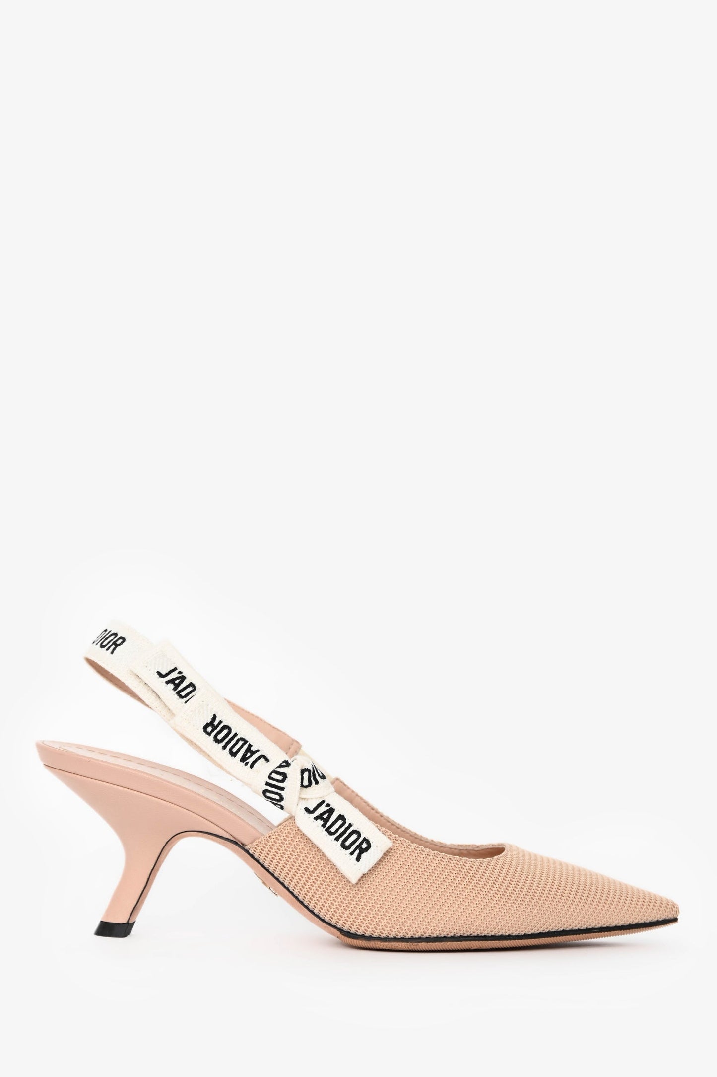 Dior Sling Bag Christian Tech Knit J'A Slingback Heels Beige Shoes