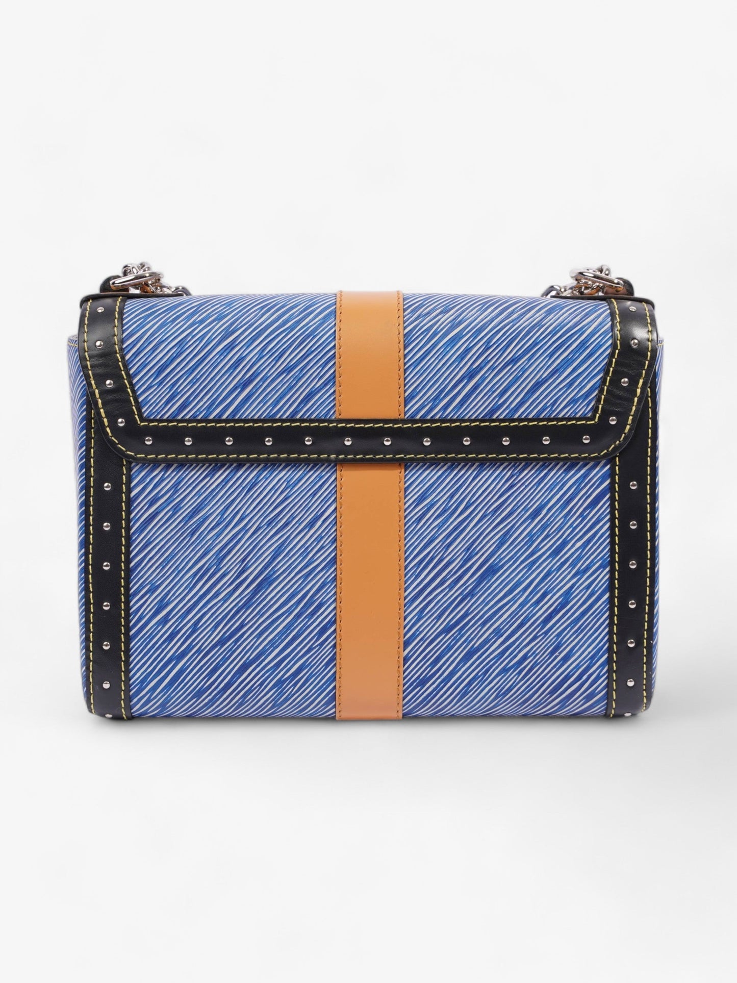 Louis Vuitton Twist Limited Edition Trunk Tan Black Blue MM Leather Epi Handbag