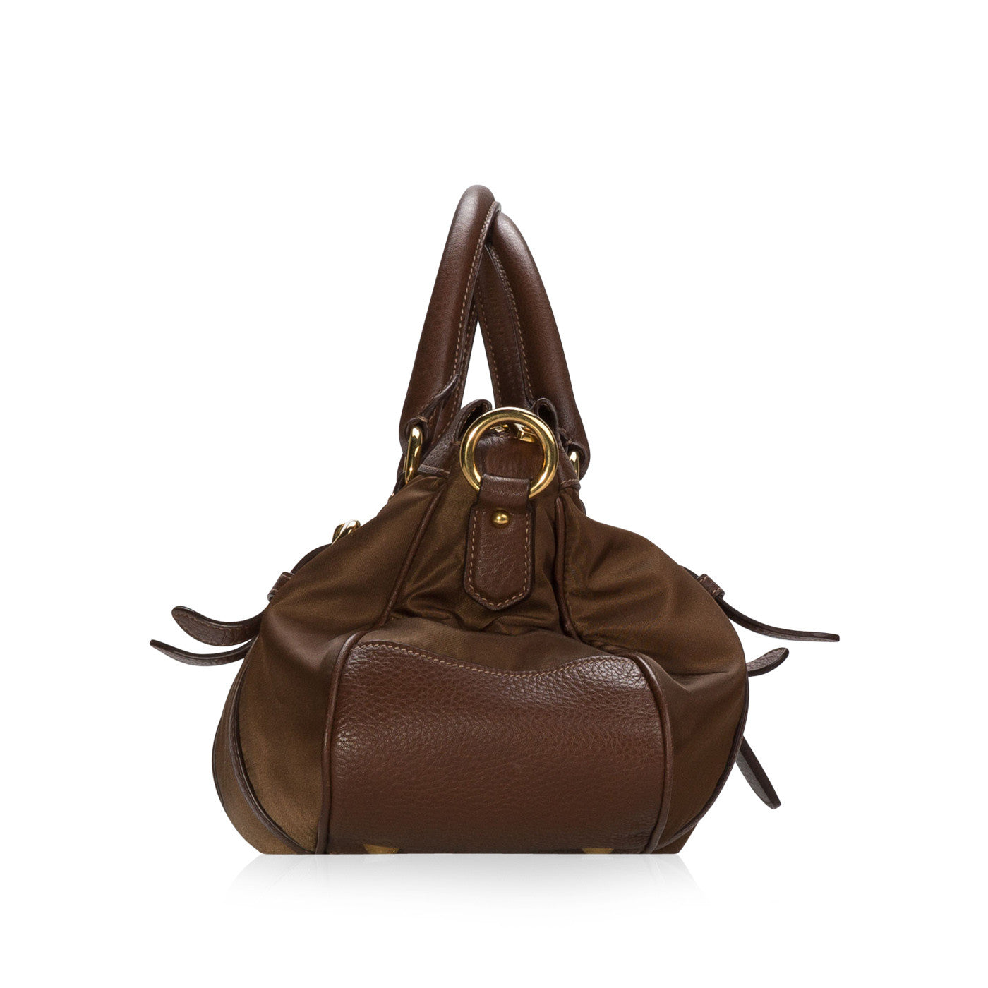 Prada Bauletto Tessuto Tote Bag