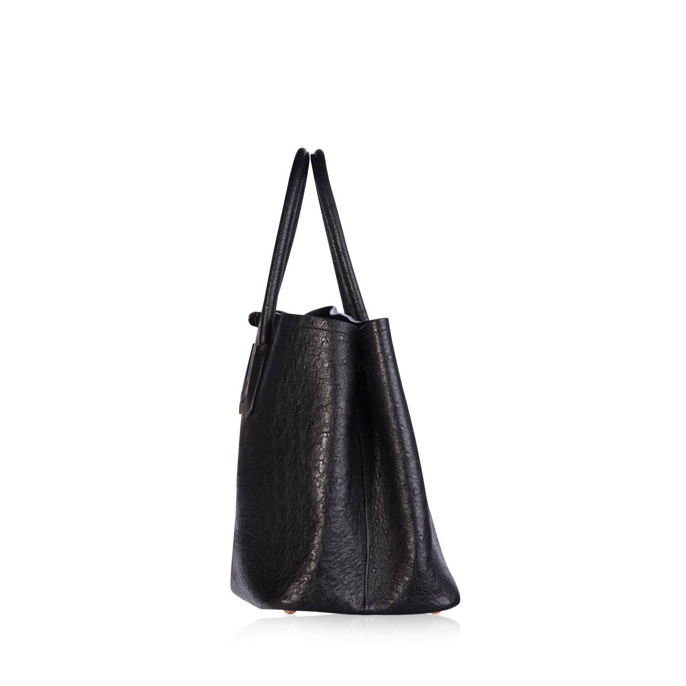 Prada Ostrich Double Bag Tote Bag