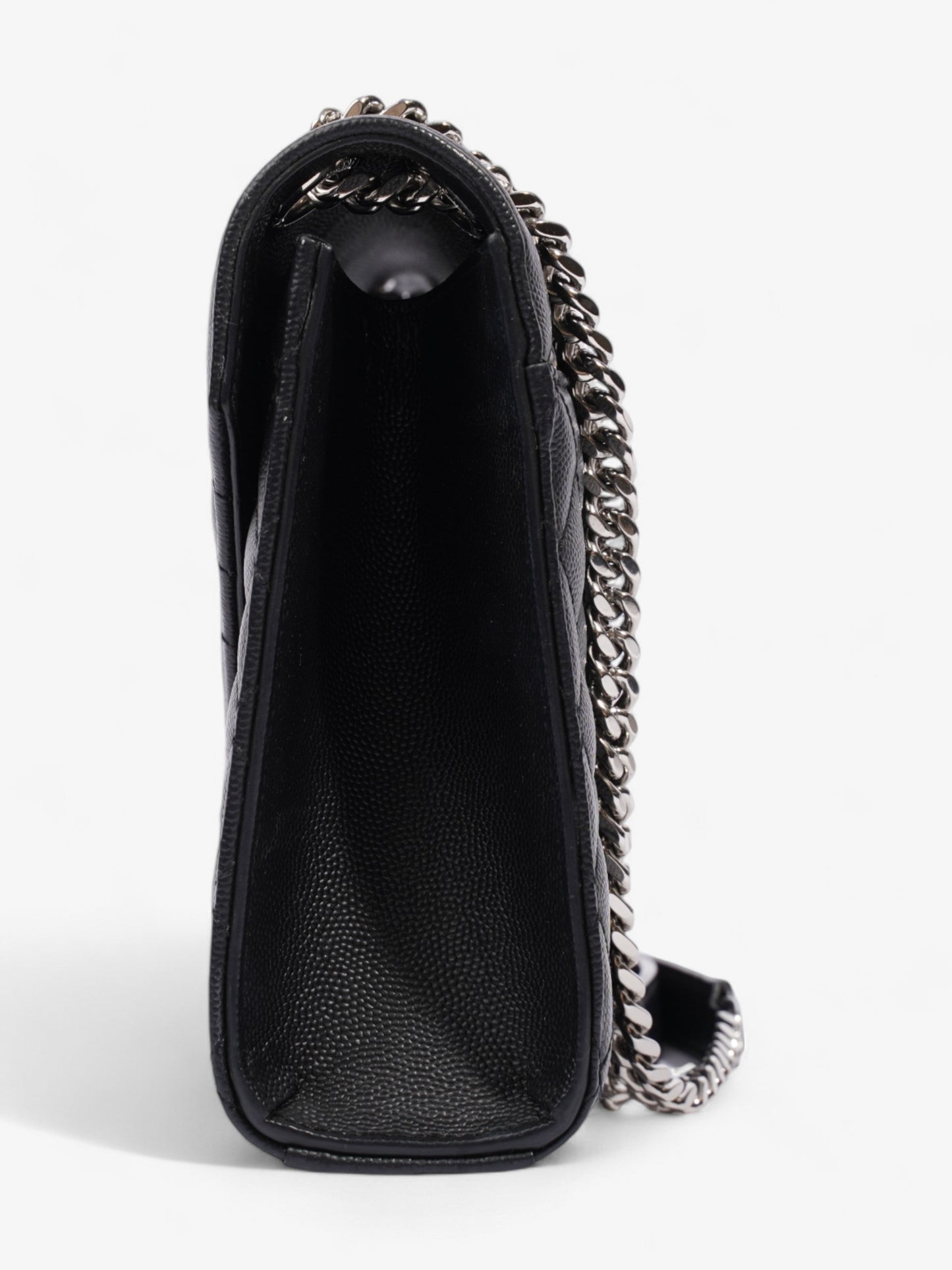 YSL Saint Laurent Envelope Calfskin Crossbody Bag Leather Black Medium