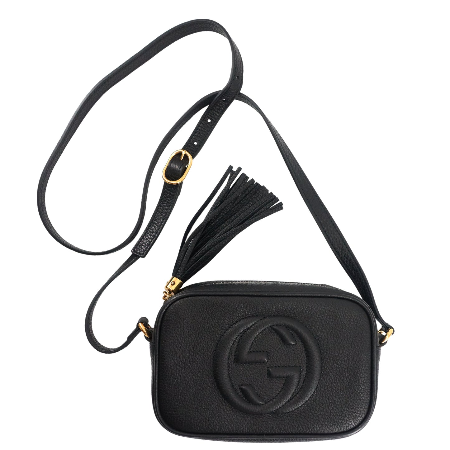 Gucci Soho Disco Calfskin Bag Leather Small Crossbody Bag