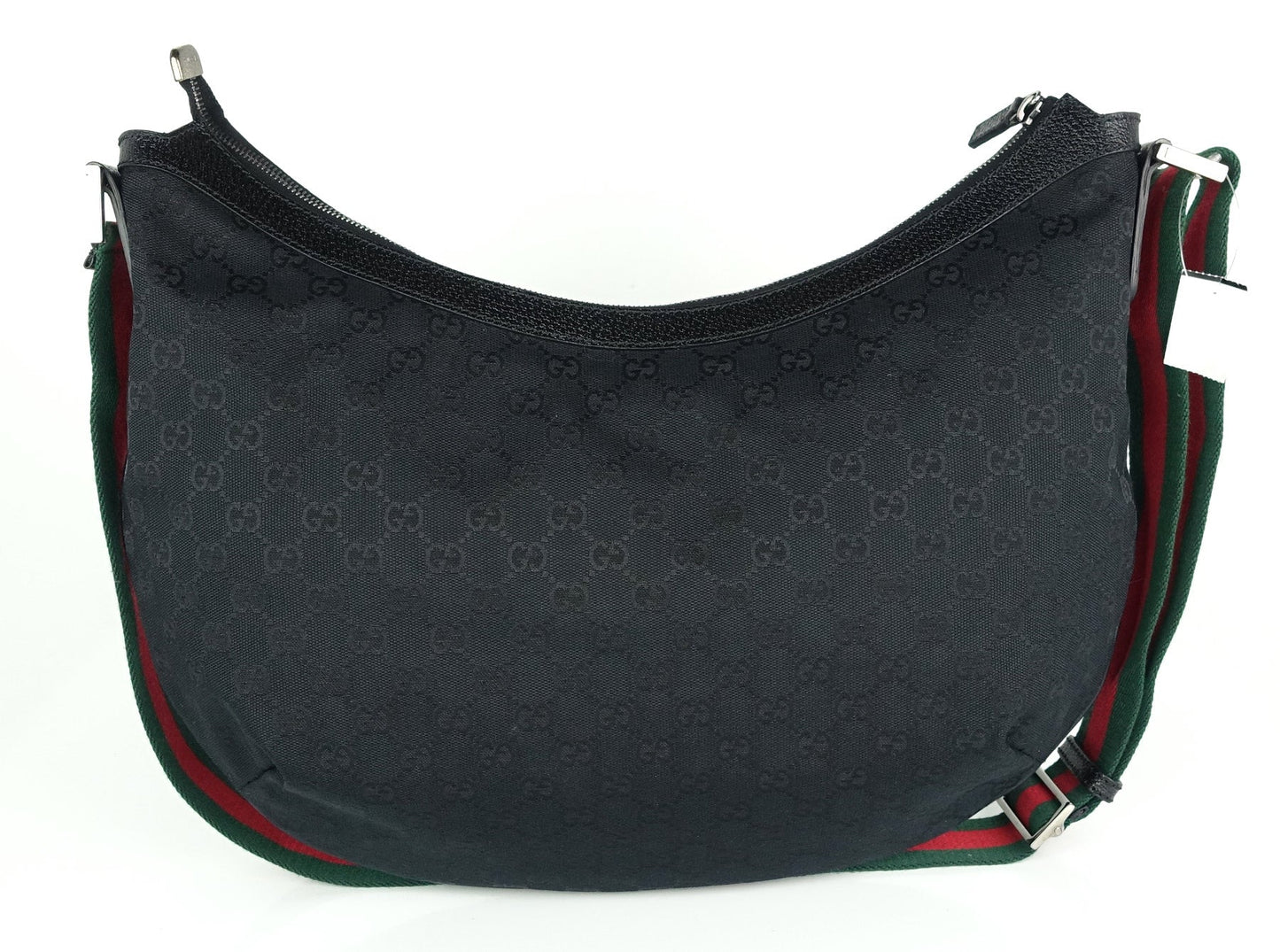 Gucci Web Strap Messenger Bag Canvas Monogram Travel Bag