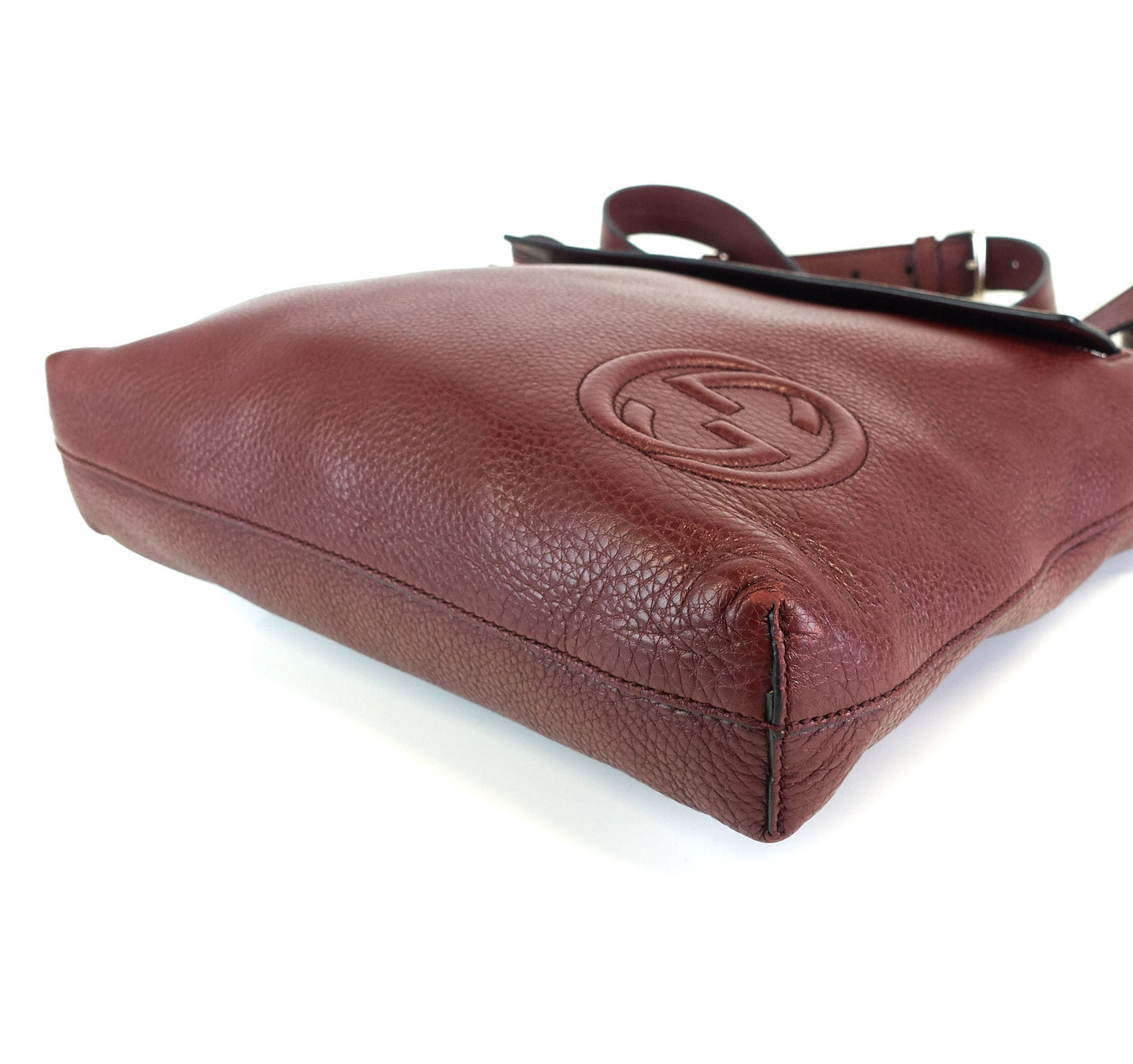 Gucci Soho Calf Front Pocket Bag Leather Medium Travel Bag