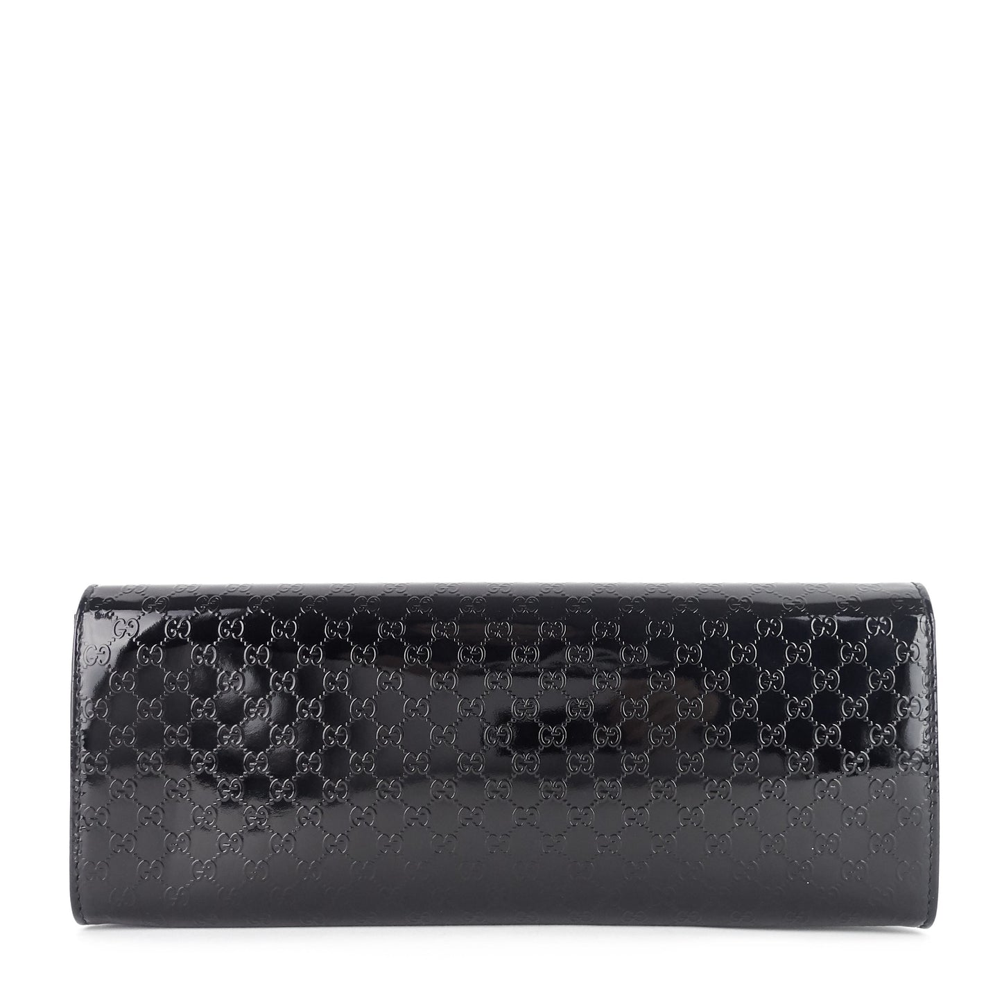 Gucci Micro ssima Patent Broadway Clutch Bag Leather