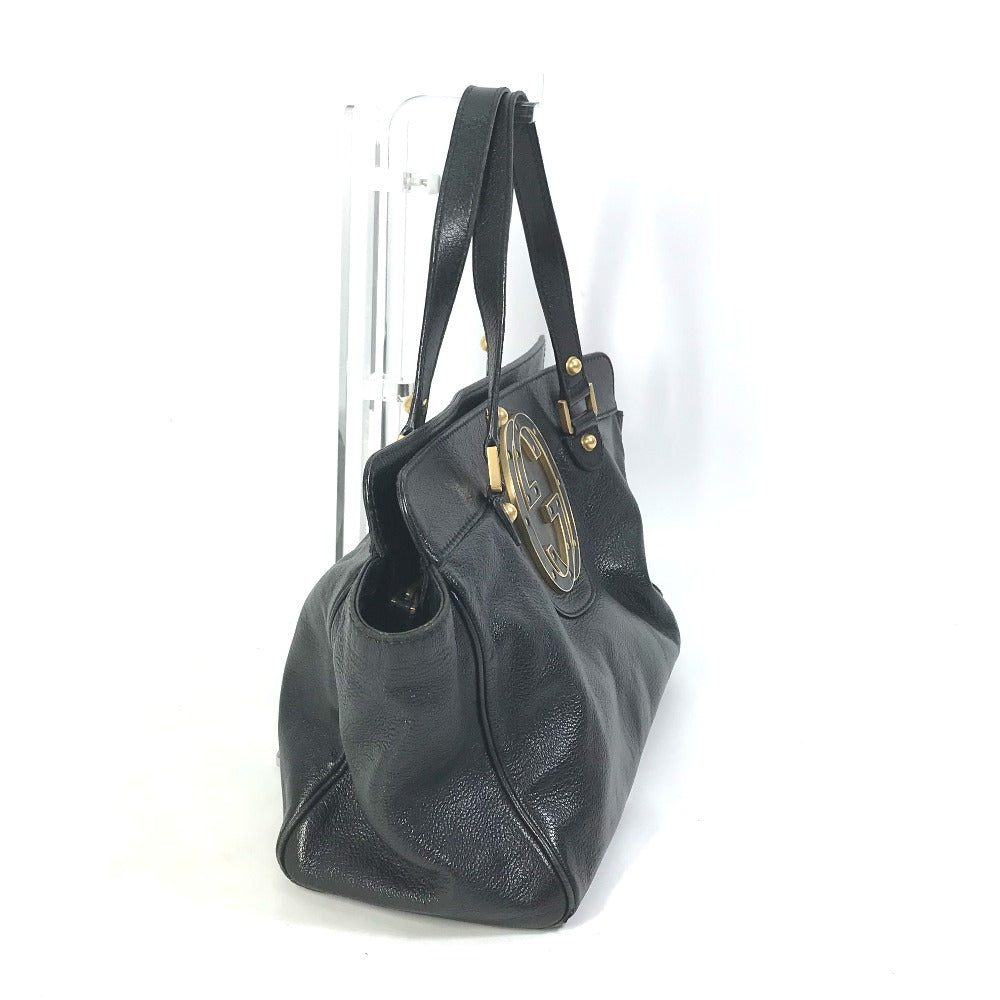 Gucci Interlocking G blondie studs Leather Black Handbag