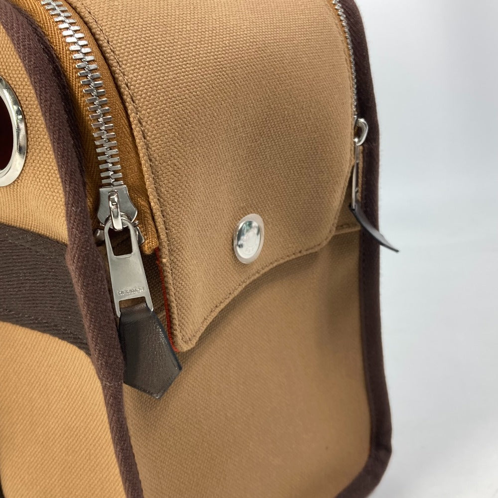 Boston Duffel Bag , Cotton, Polyurethane Pet Nylon Brown Tote Bag