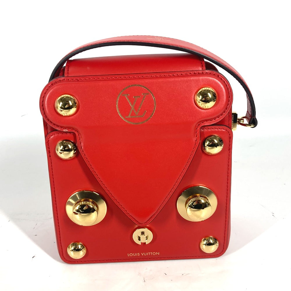 Louis Vuitton M82215 S lock XL Leather Red Logo Shoulder Bag